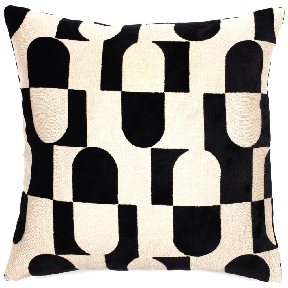 Atmacha Home And Living Cushion 43x43 cm / Black Chillpill Black Cushion - Paul Moneypenny Collection (43x43 cm)