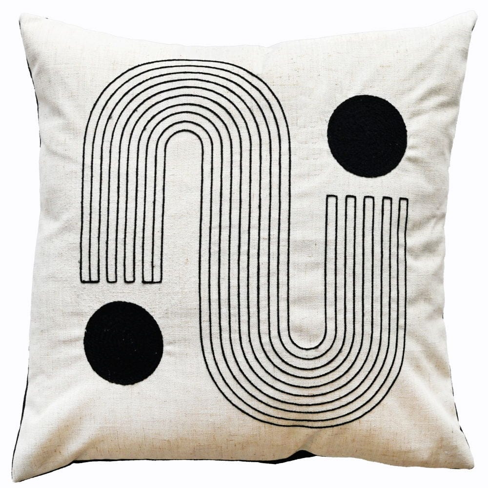 Atmacha Home And Living Cushion 45X45 cm / Black Klee Black Cushion 45 X 45
