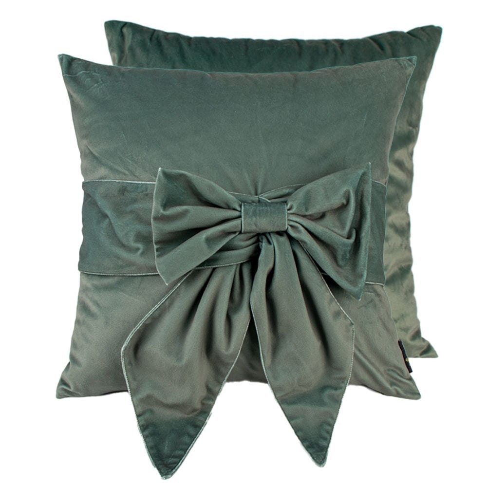Atmacha Home And Living Cushion 45X45 cm / Sage Tiedup Bow Sage Cushion - Paul Moneypenny Collection (45x45 cm)