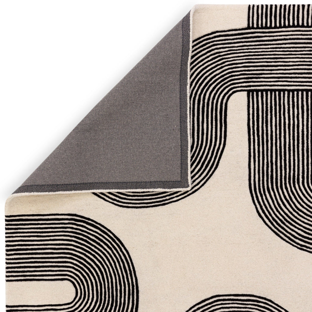 Atmacha Home And Living Rug Matrix Arches Black Rug MAX87