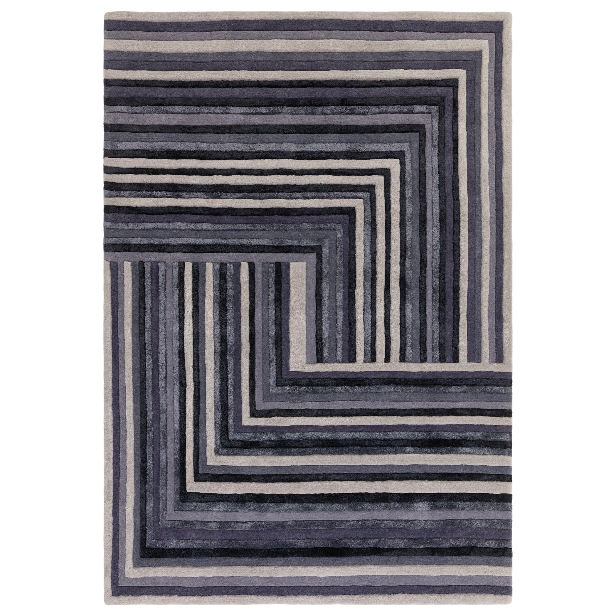 Atmacha Home And Living Rug Matrix Network Indigo Rug MAX81