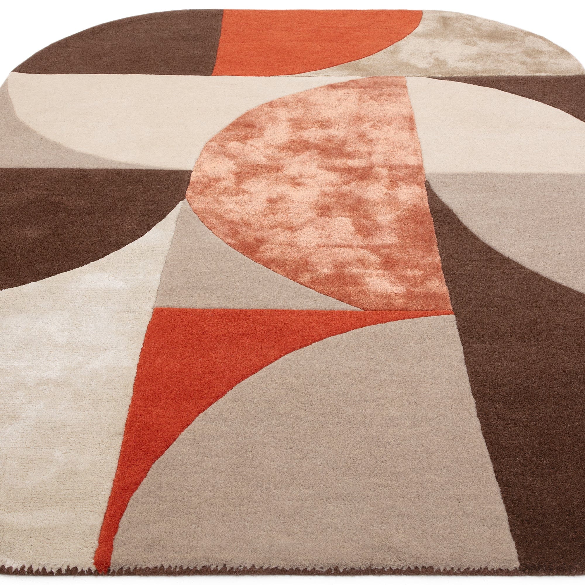 Atmacha Home And Living Rug Matrix Oval Spice Rug MAX77