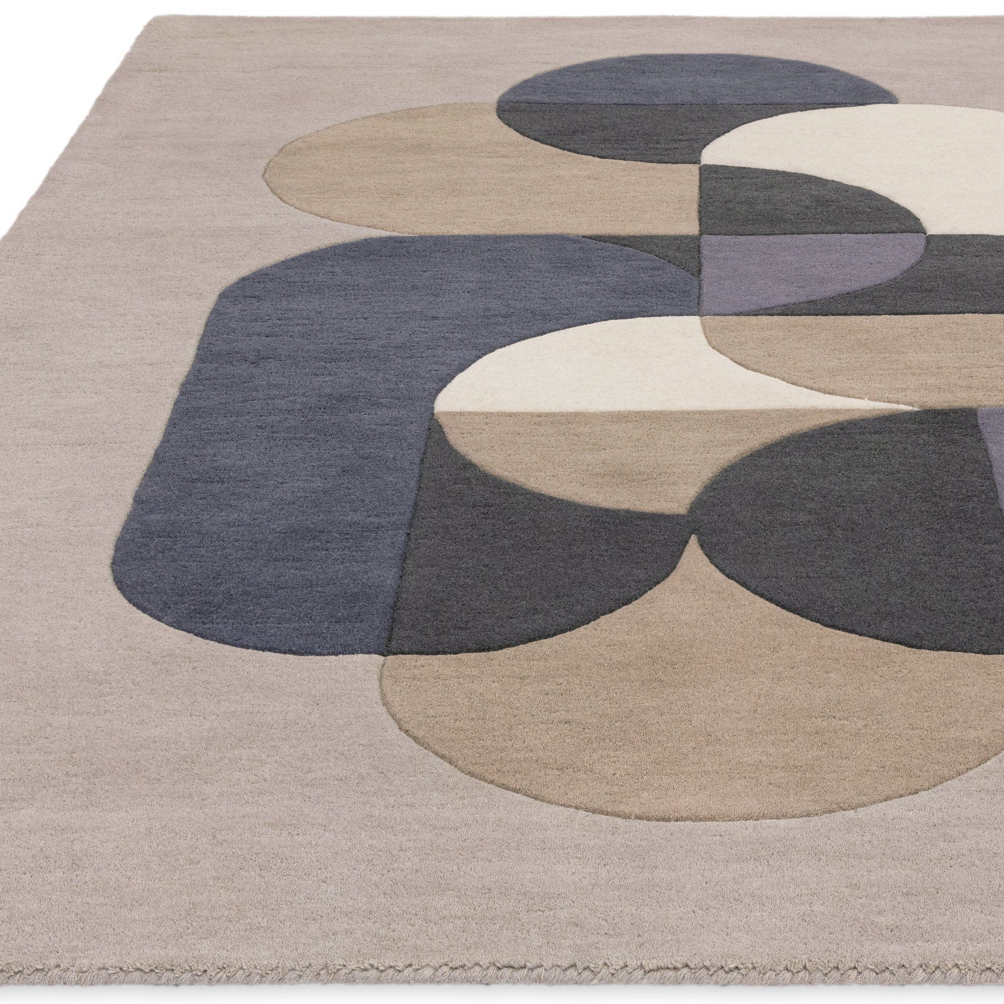 Atmacha Home And Living Rug Matrix Statement Light Grey Rug MAX92