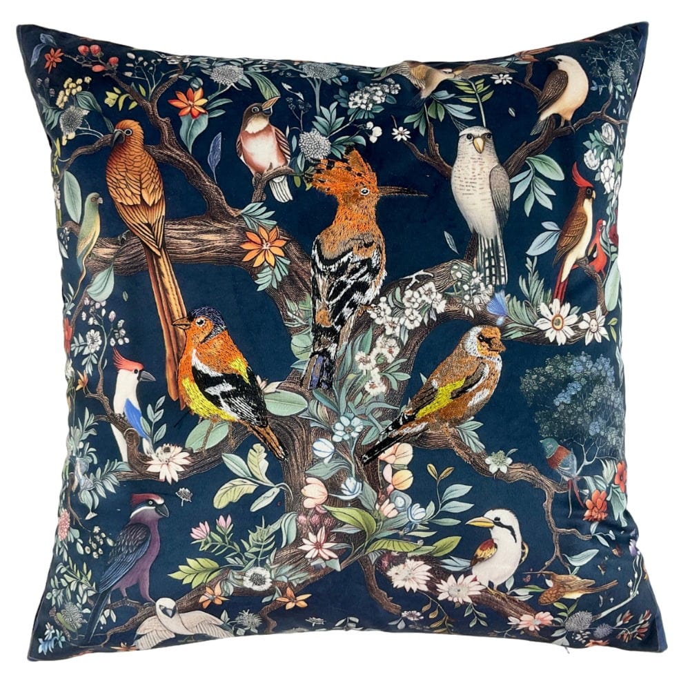 Atmacha Home & Living Cushion 45x45 cm / Assorted BIRD PRINT WITH EMBR 45x45 cm