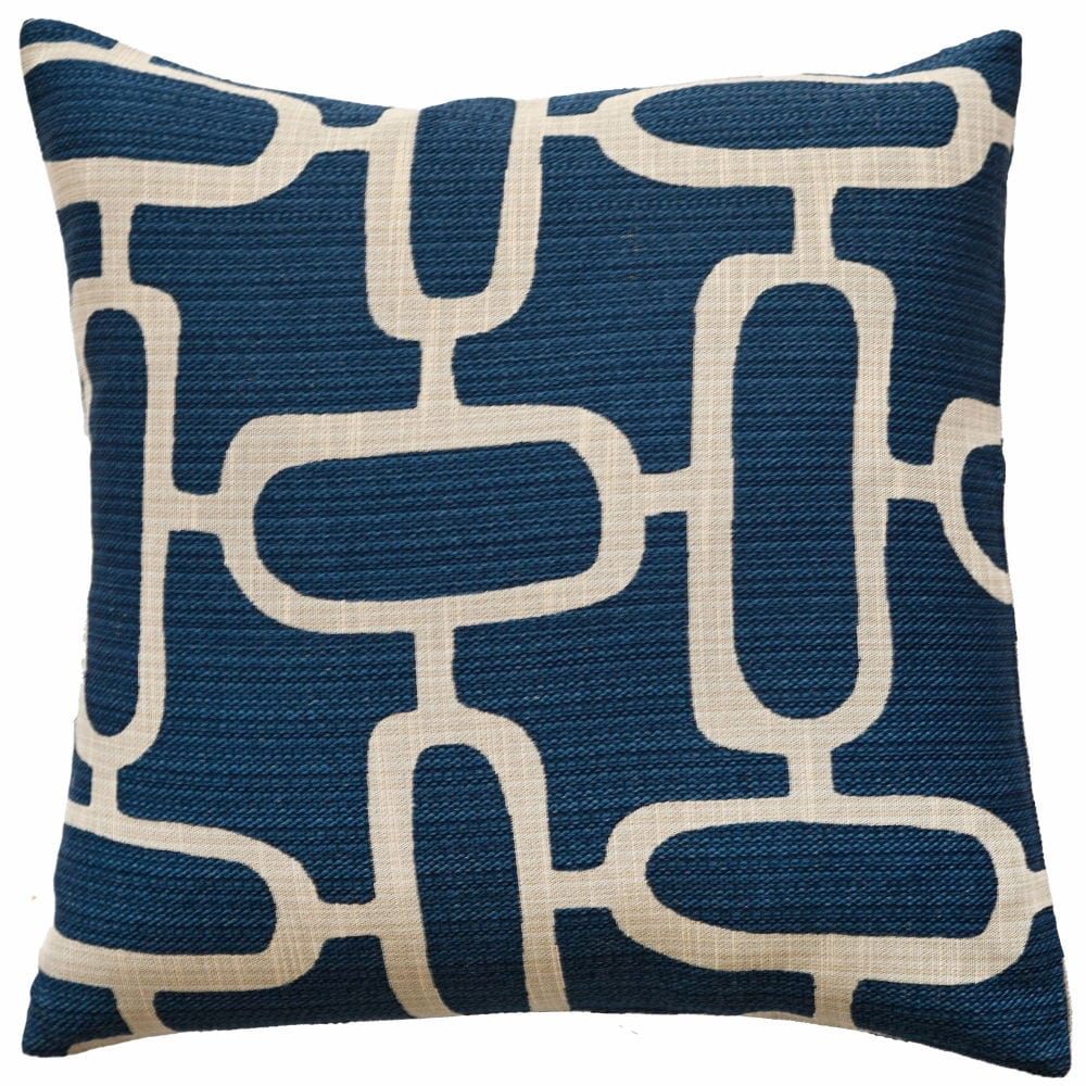 Atmacha Home & Living Cushion 50x50 cm / Blue ABSTRACT CHAINS JACQUARD BLUE / 50x50 cm