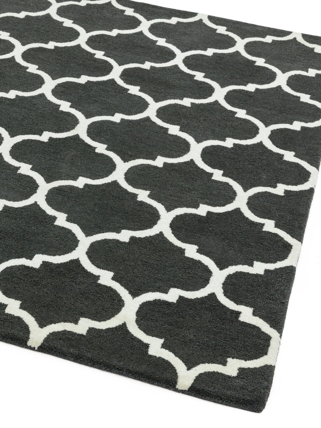Herhits.com -  Rug 080x150 Albany Ogee Charcoal Modern Rug