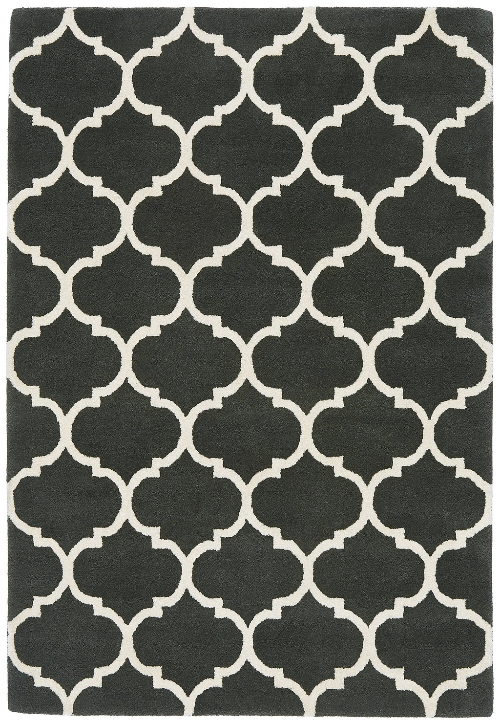Herhits.com -  Rug 080x150 Albany Ogee Charcoal Modern Rug