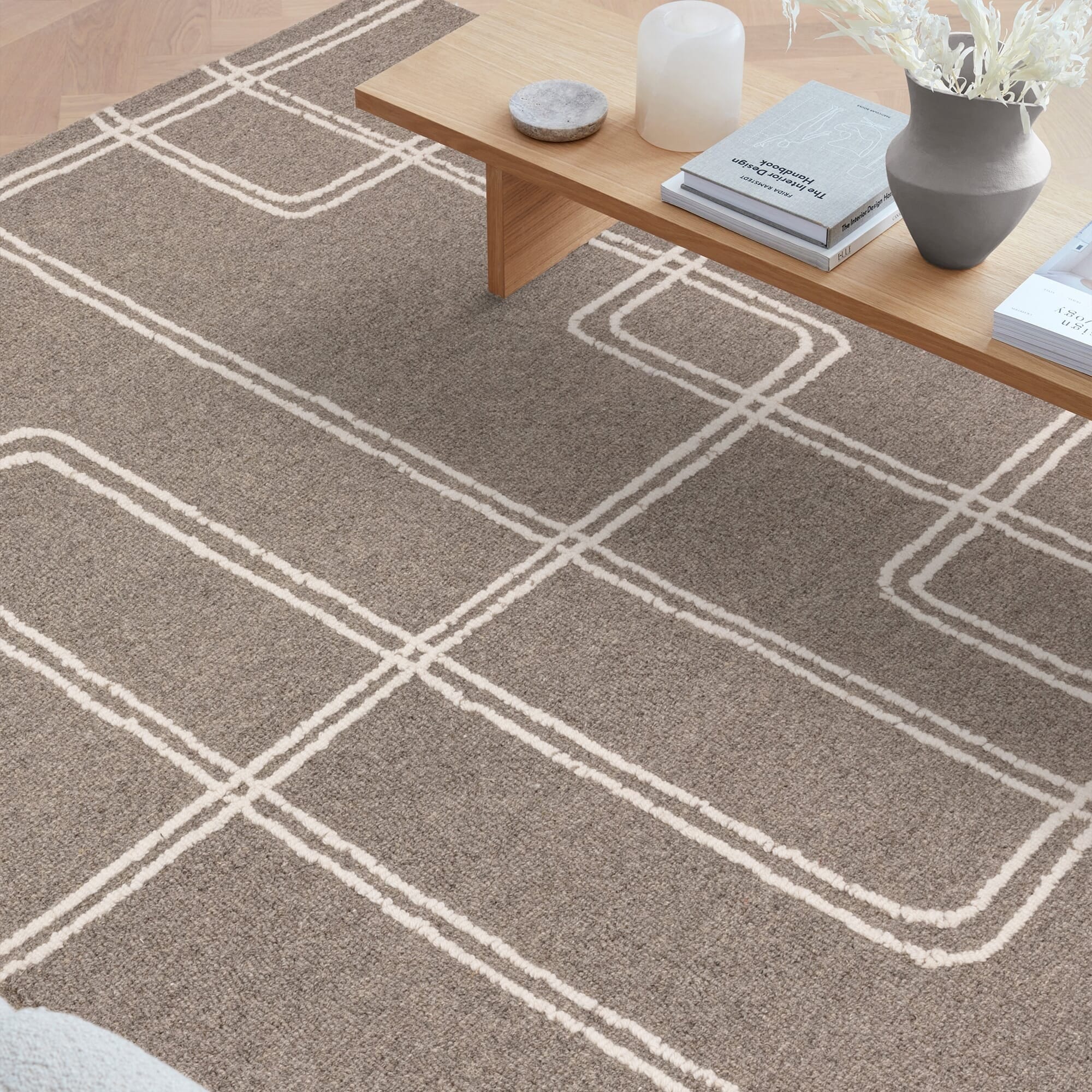 Herhits.com -  Rug Ada Rug Grey Boho Rug