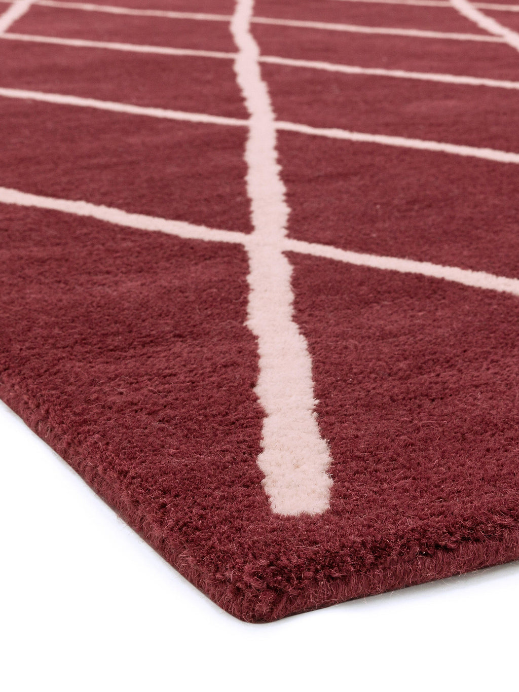 Herhits.com -  Rug Albany Diamond Berry Modern Rug