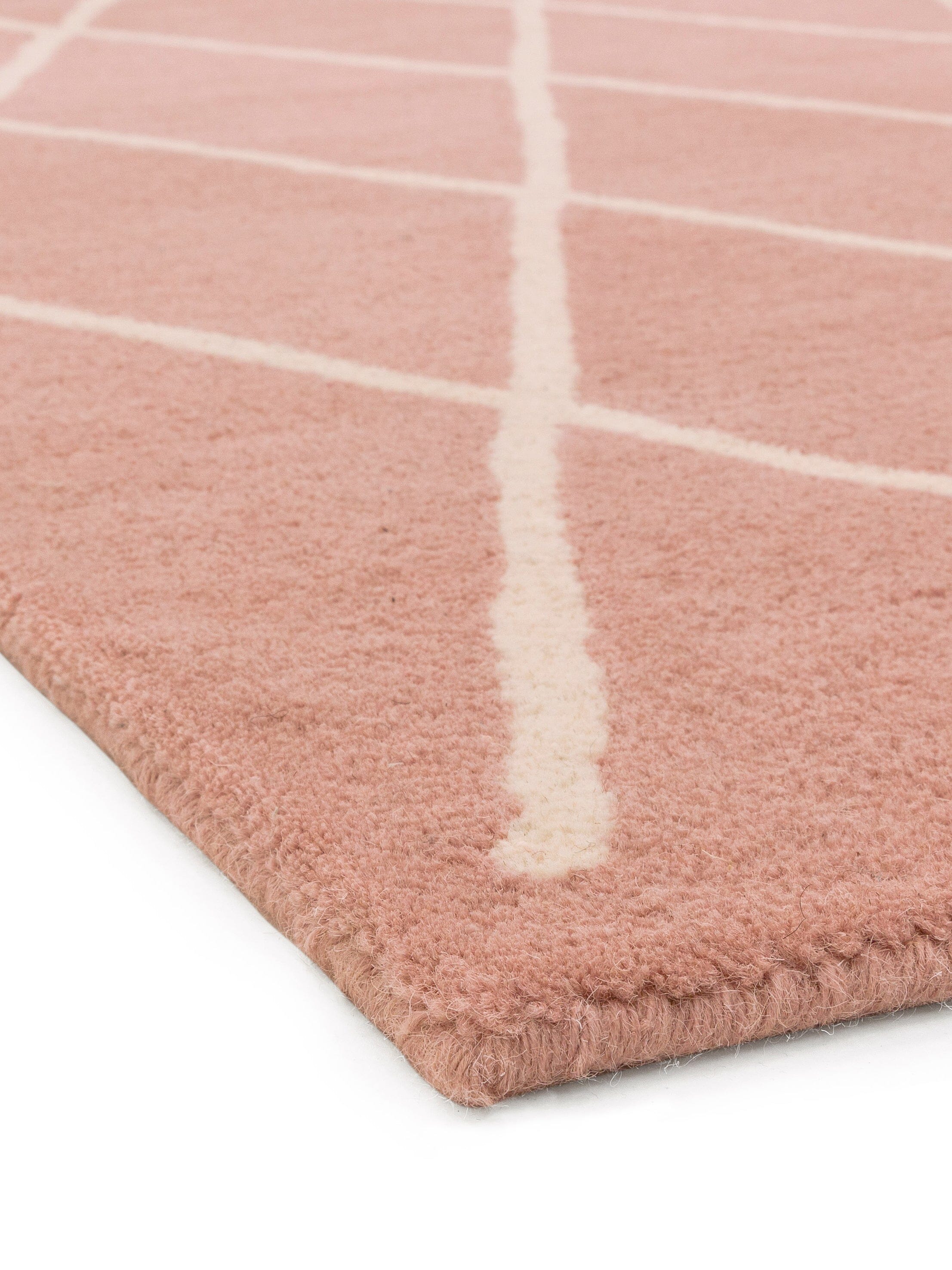 Herhits.com -  Rug Albany Diamond Pink Modern Rug