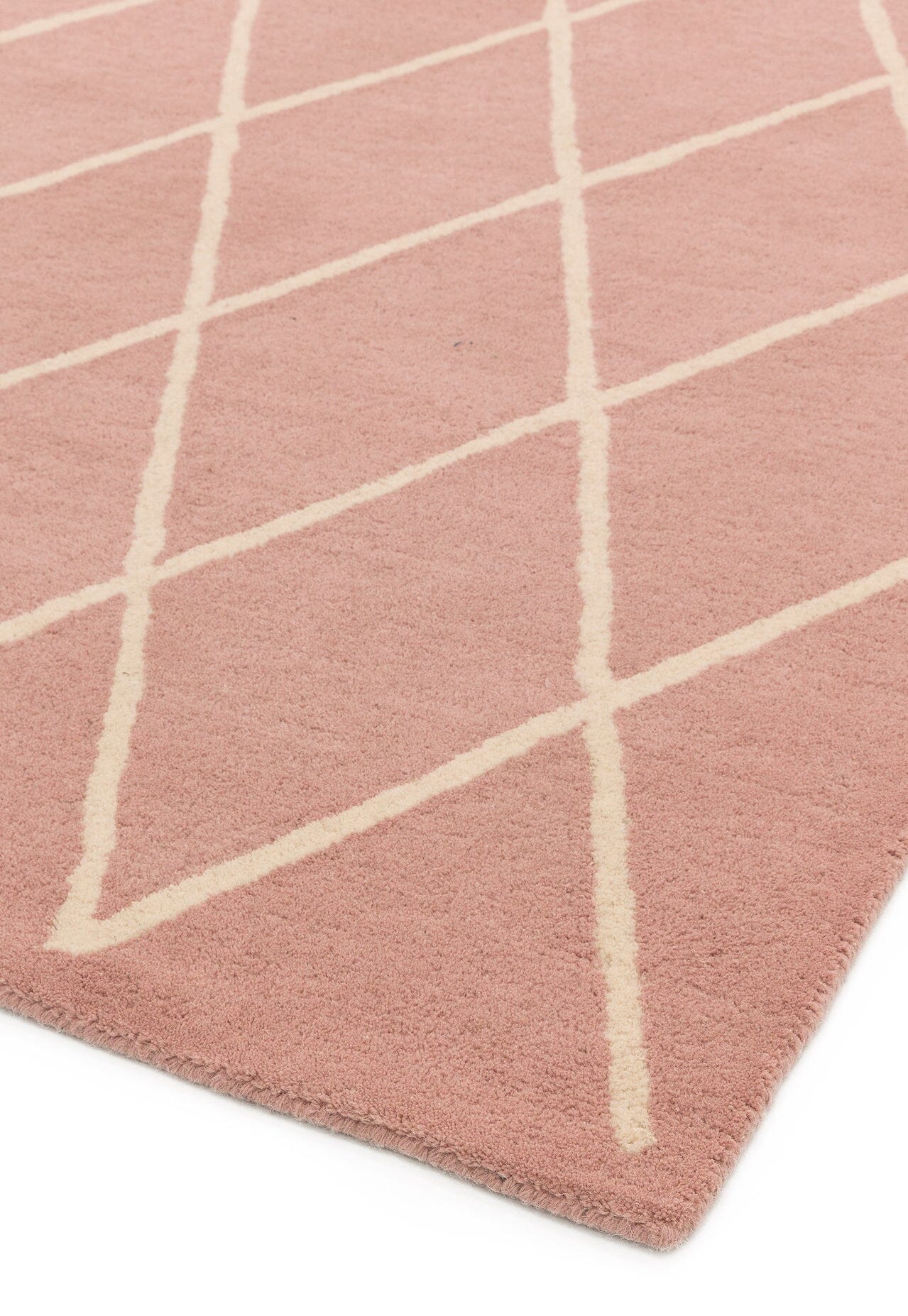 Herhits.com -  Rug Albany Diamond Pink Modern Rug