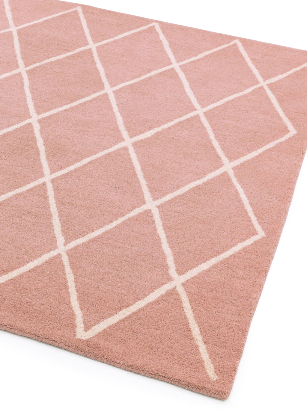 Herhits.com -  Rug Albany Diamond Pink Modern Rug