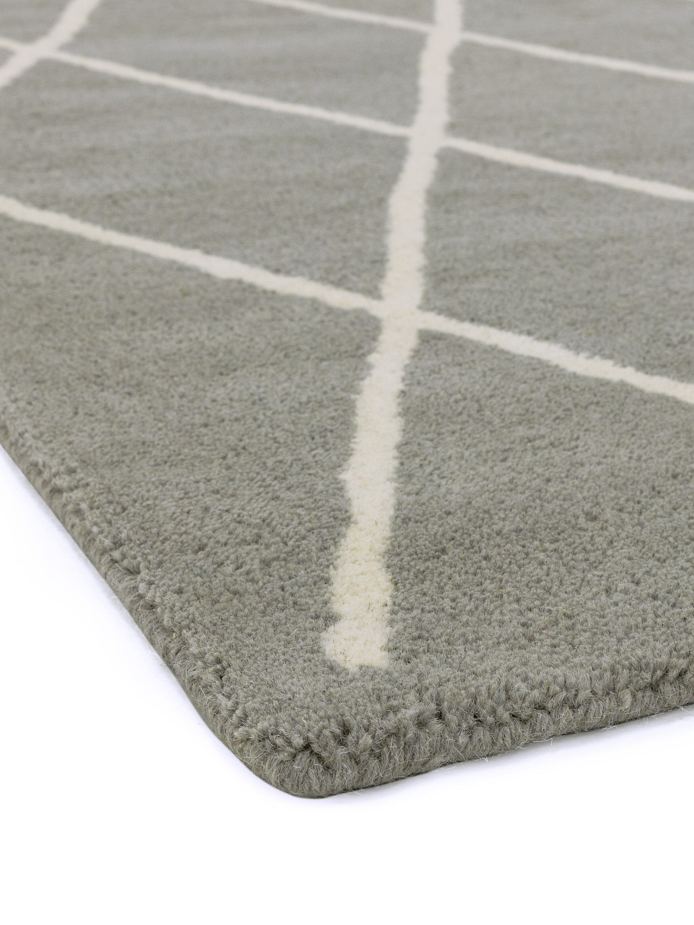 Herhits.com -  Rug Albany Diamond Silver Modern Rug