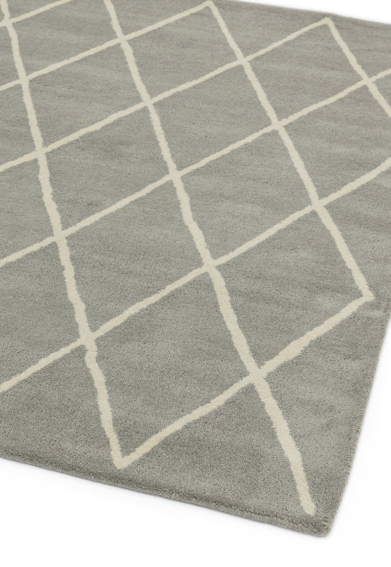 Herhits.com -  Rug Albany Diamond Silver Modern Rug