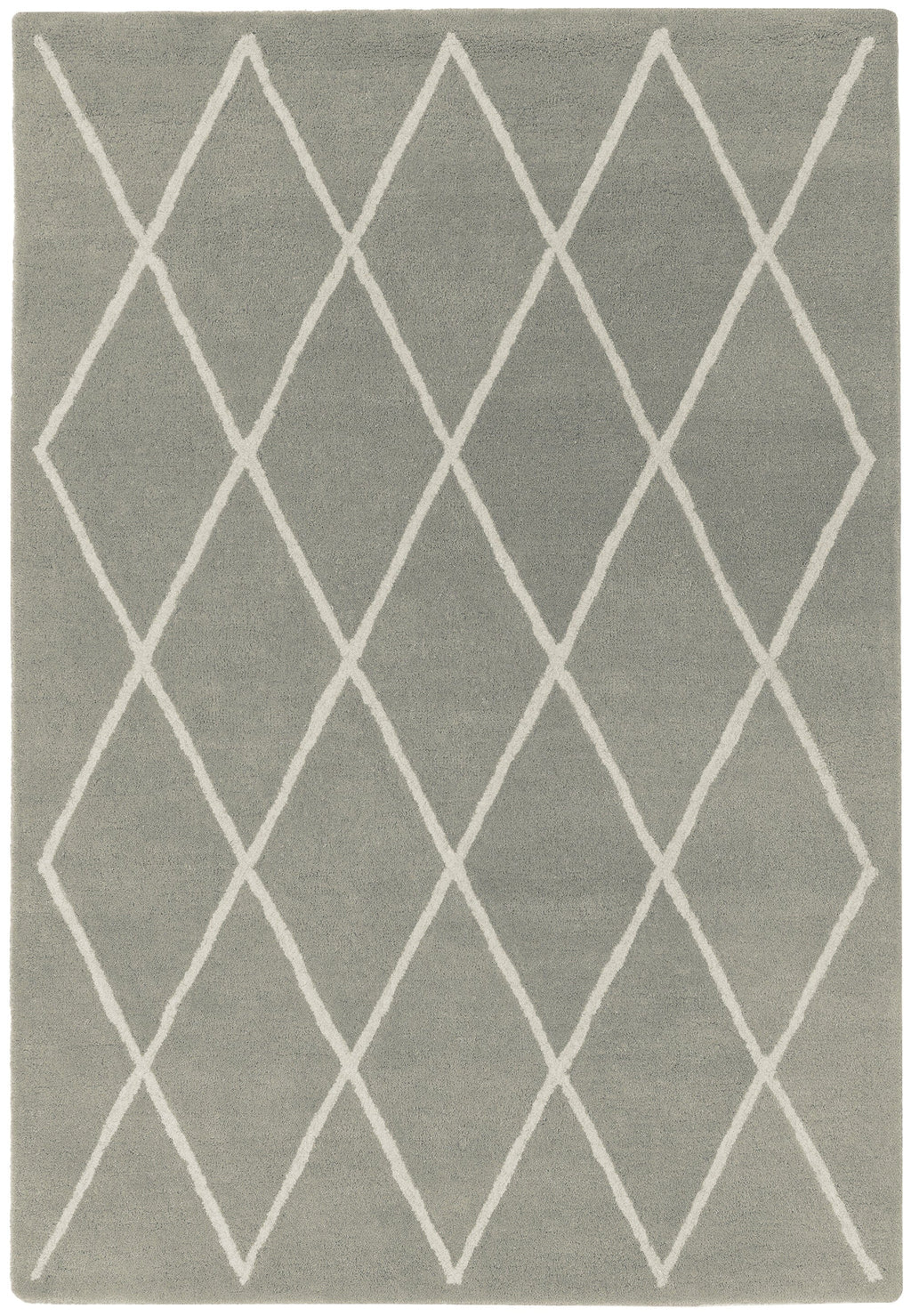 Herhits.com -  Rug Albany Diamond Silver Modern Rug
