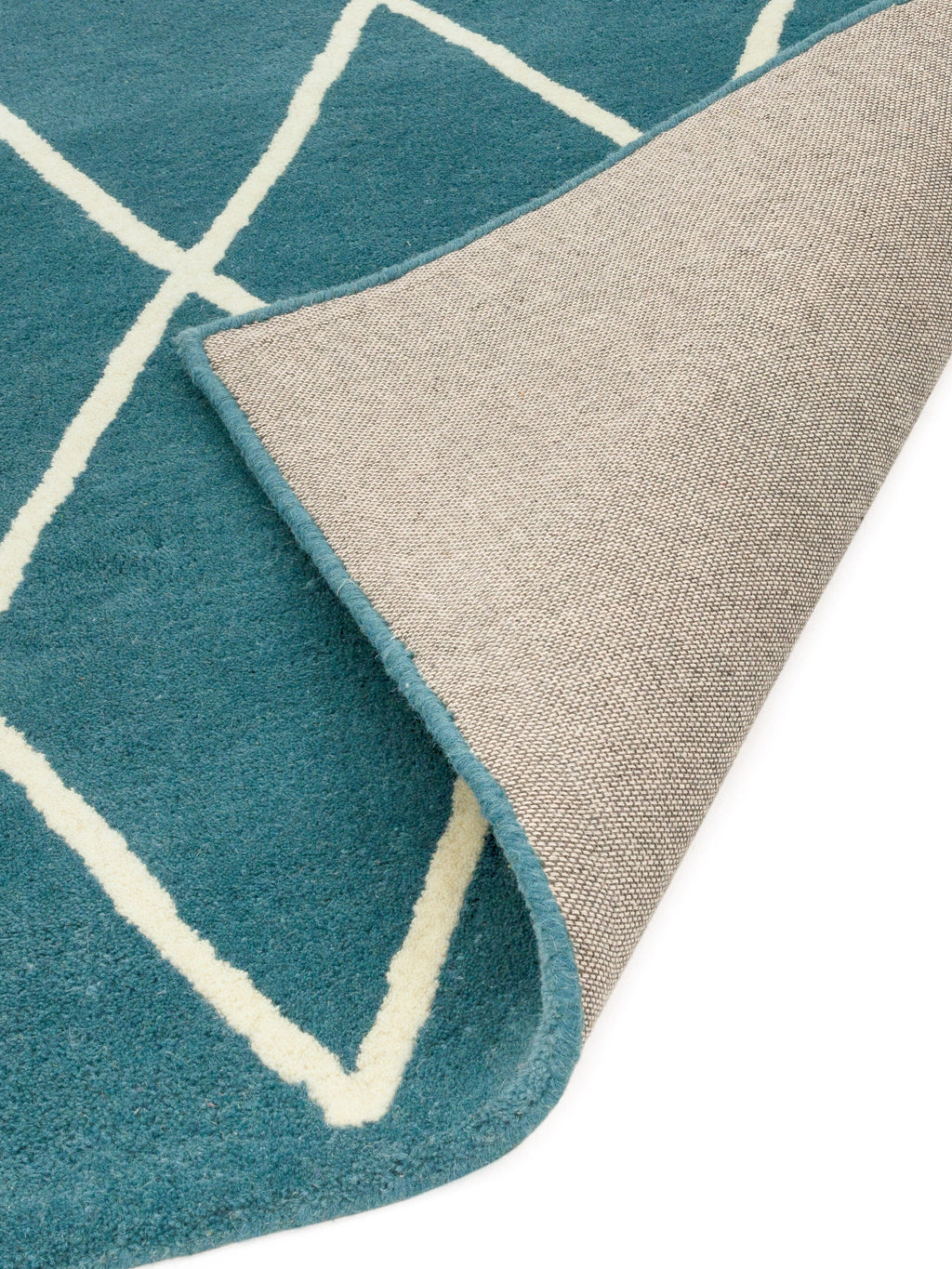 Herhits.com -  Rug Albany Diamond Teal Modern Rug