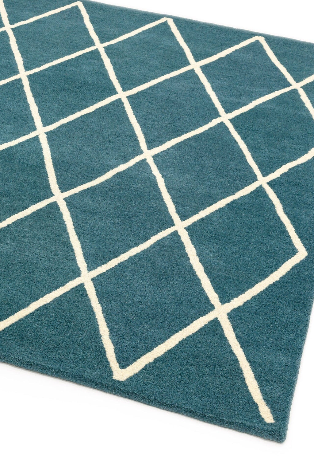 Herhits.com -  Rug Albany Diamond Teal Modern Rug