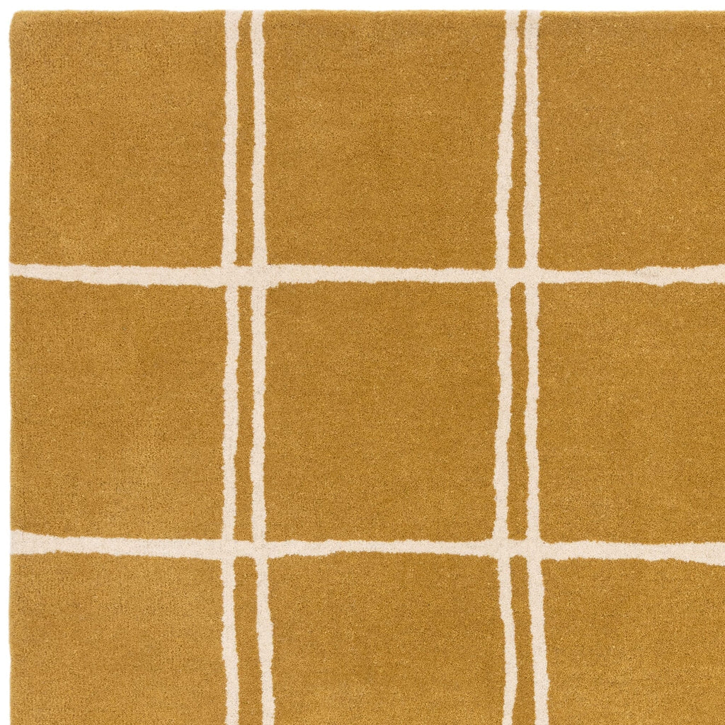 Herhits.com -  Rug Albany Grid Gold Rug Modern Rug