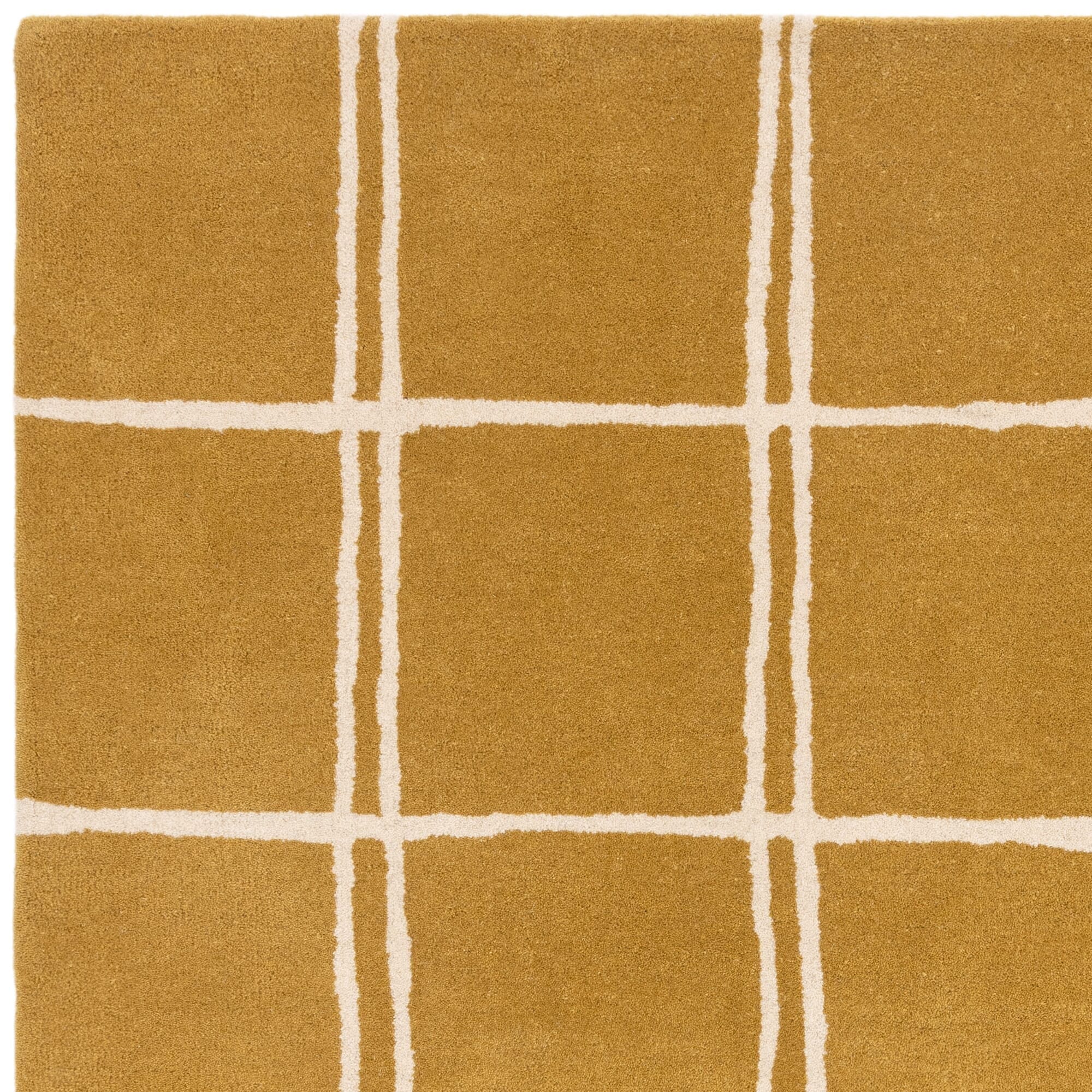 Herhits.com -  Rug Albany Grid Gold Rug Modern Rug