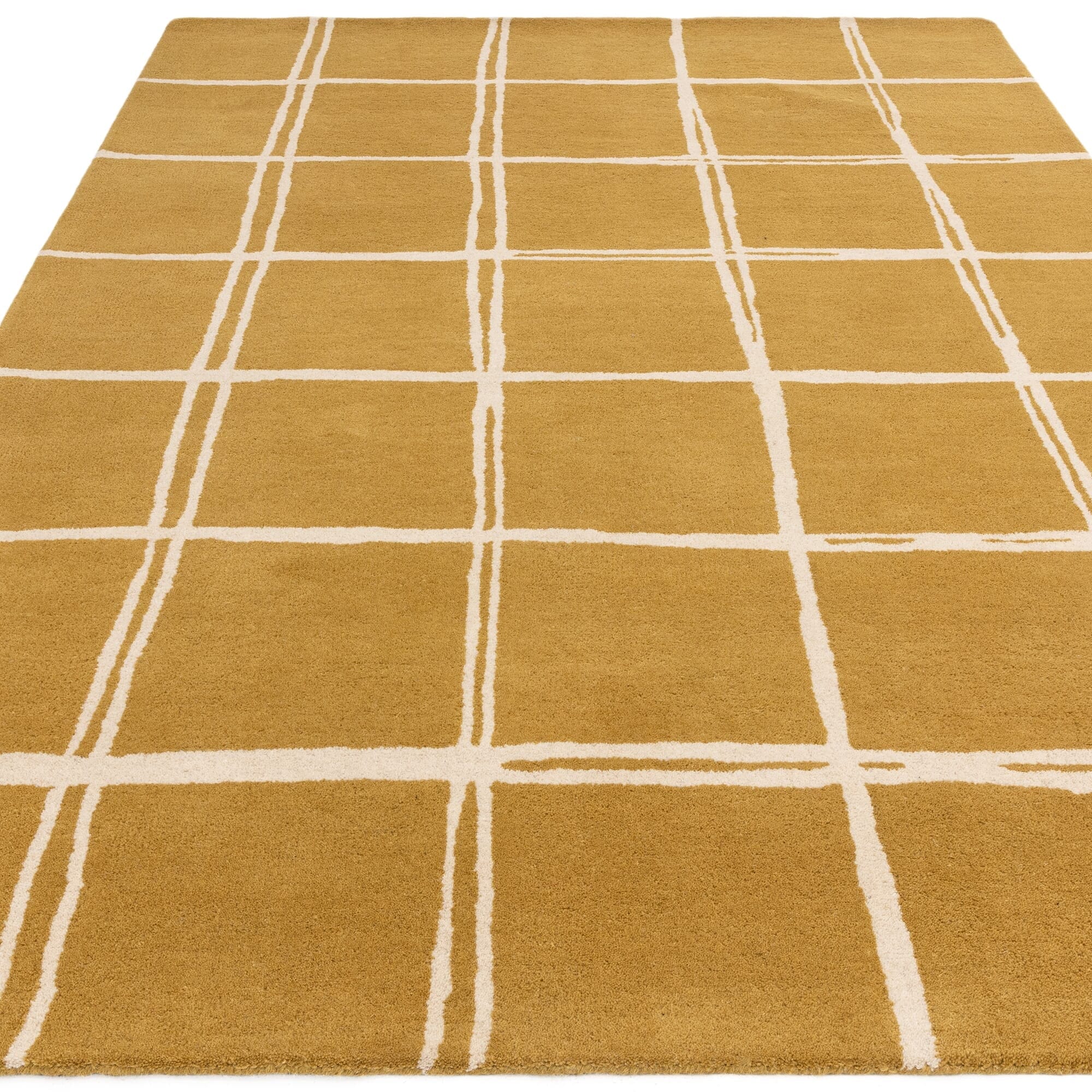 Herhits.com -  Rug Albany Grid Gold Rug Modern Rug