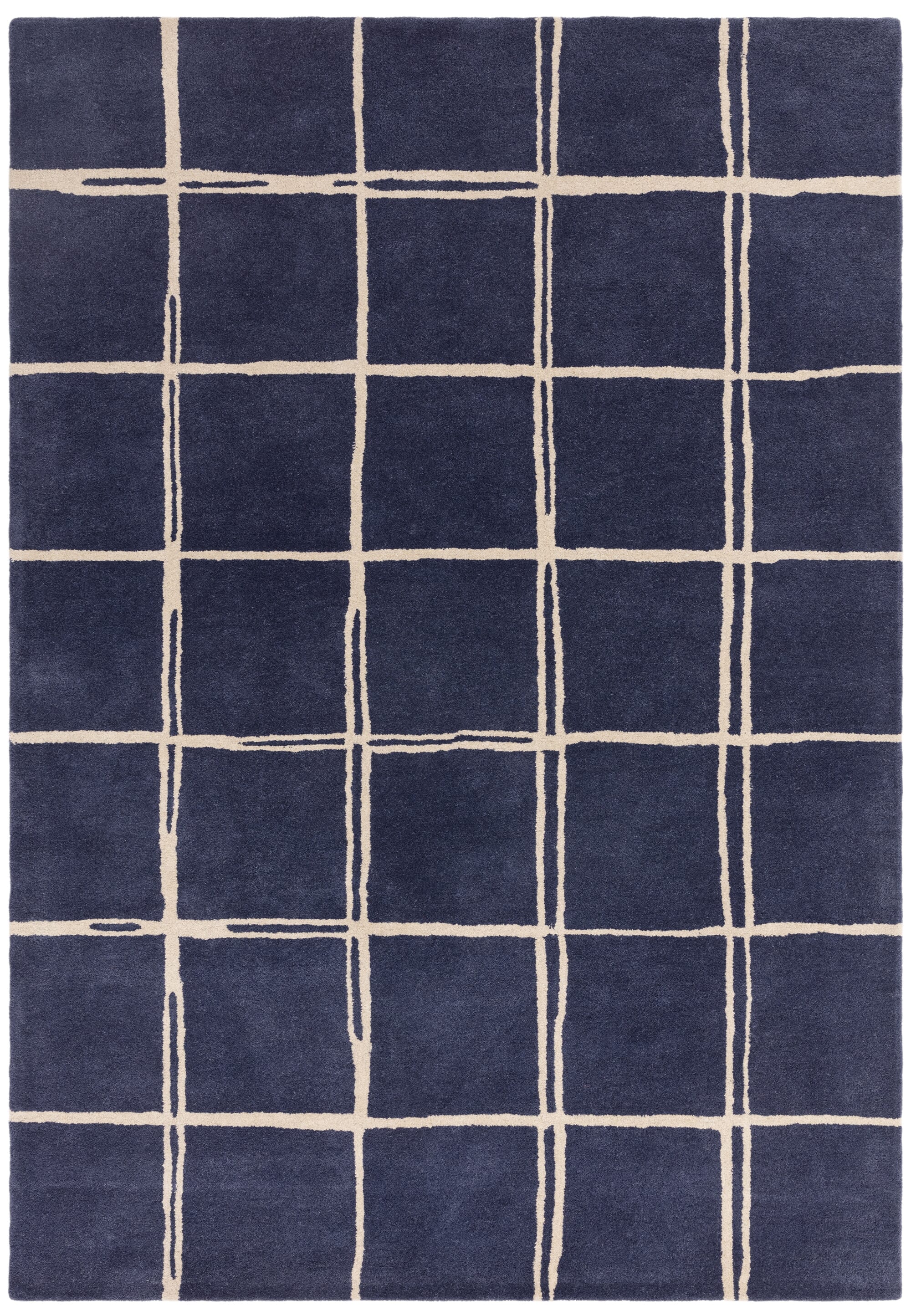 Herhits.com -  Rug Albany Grid Marine Rug Modern Rug