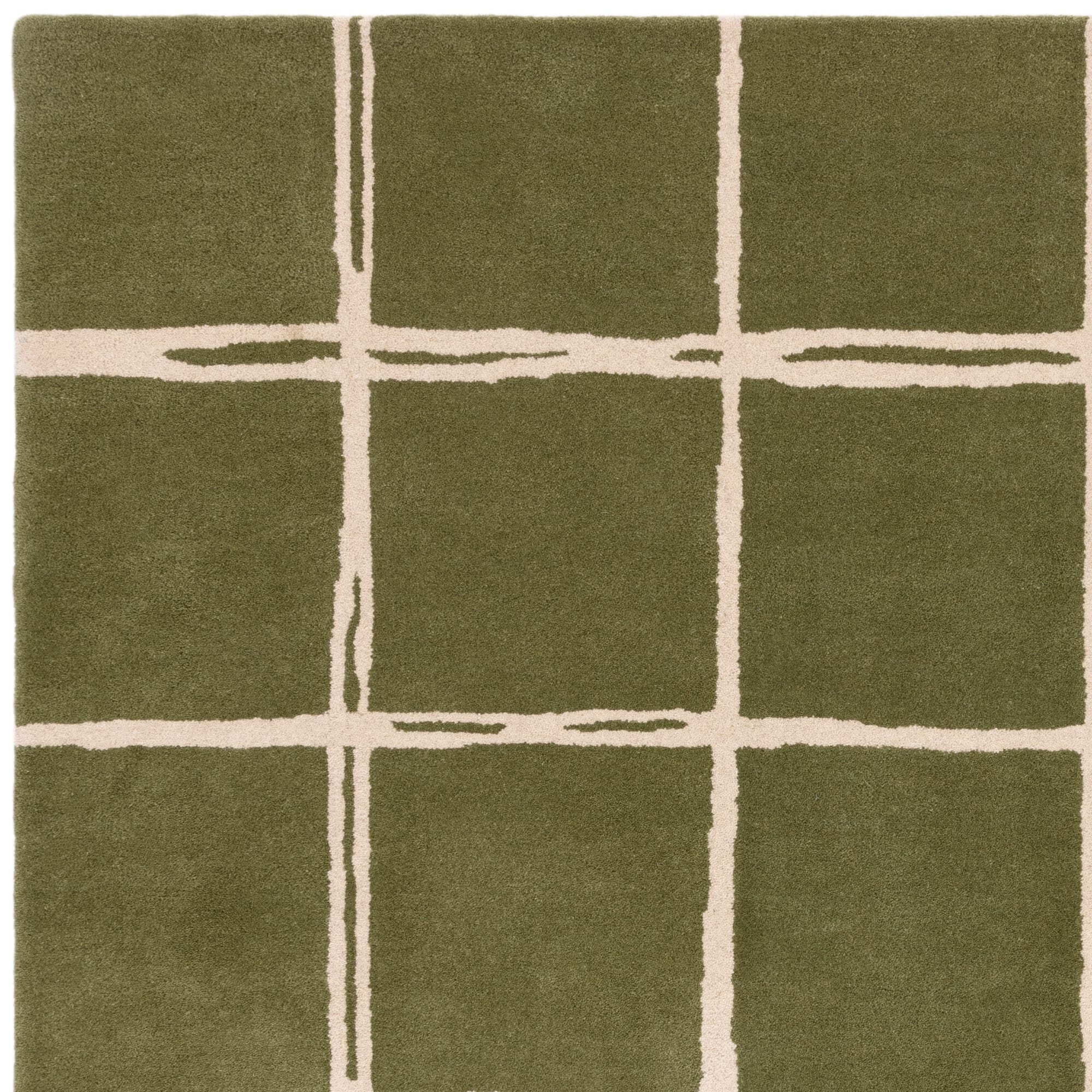 Herhits.com -  Rug Albany Grid Olive Rug Modern Rug
