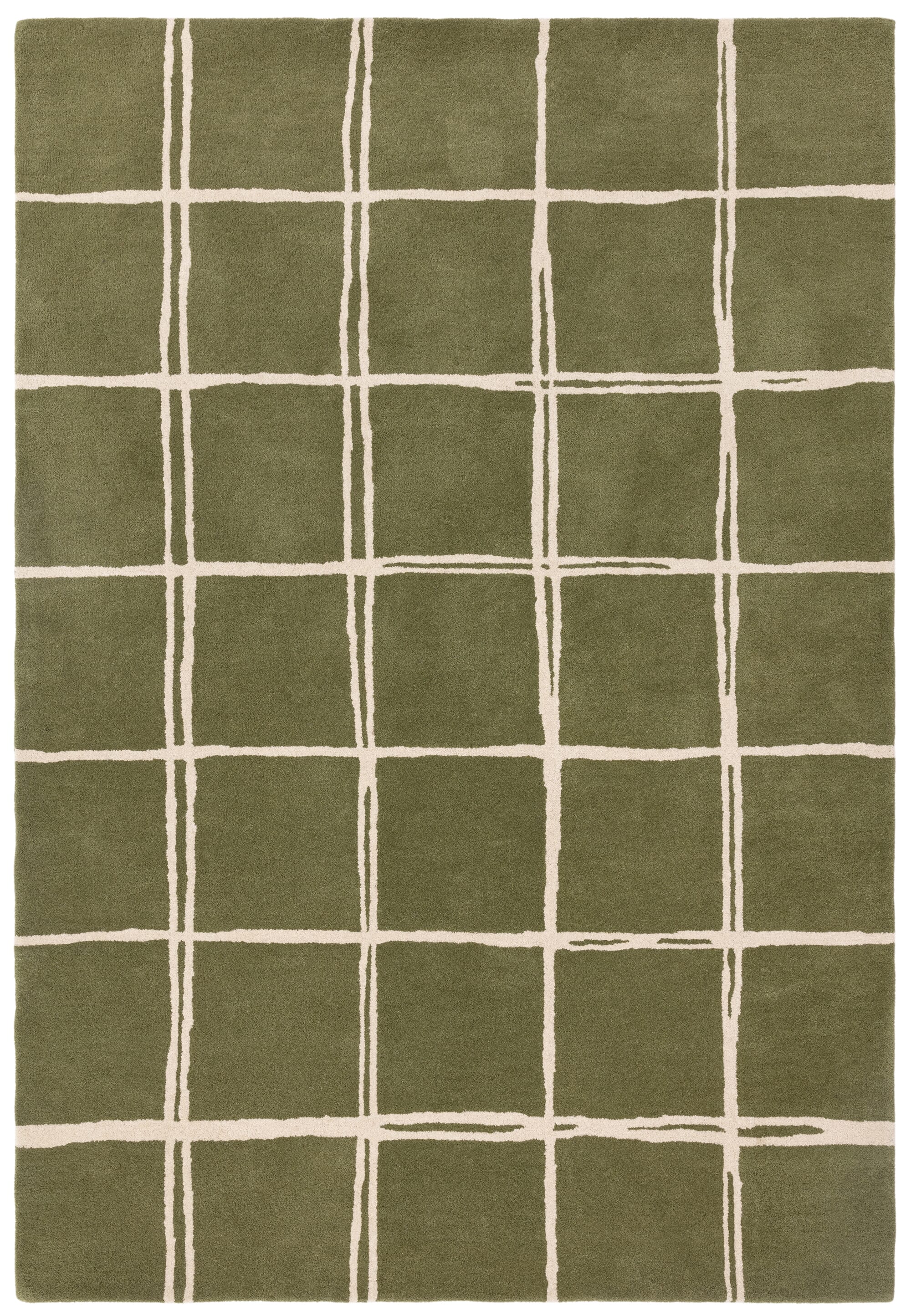 Herhits.com -  Rug Albany Grid Olive Rug Modern Rug