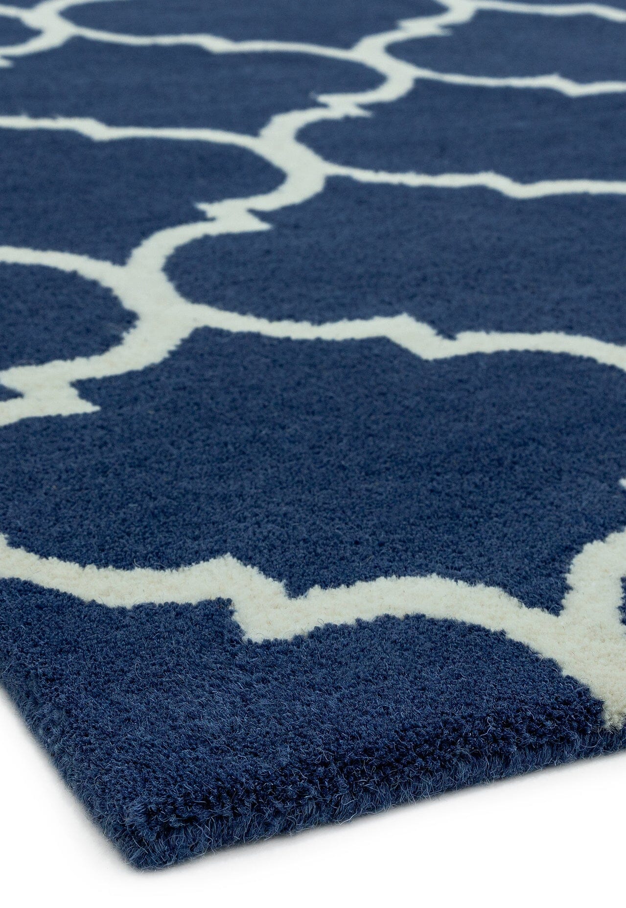 Herhits.com -  Rug Albany Ogee Blue Modern Rug