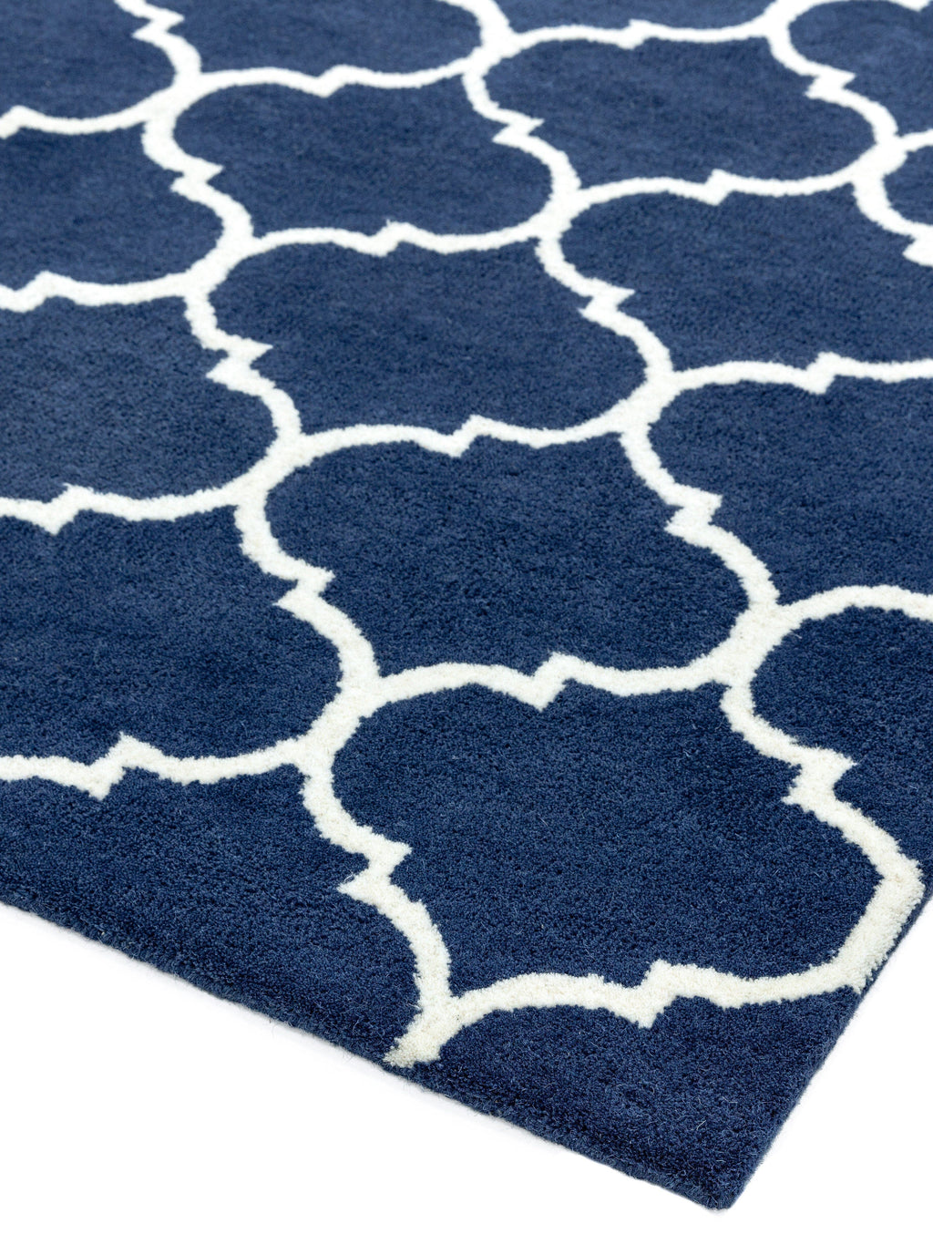 Herhits.com -  Rug Albany Ogee Blue Modern Rug