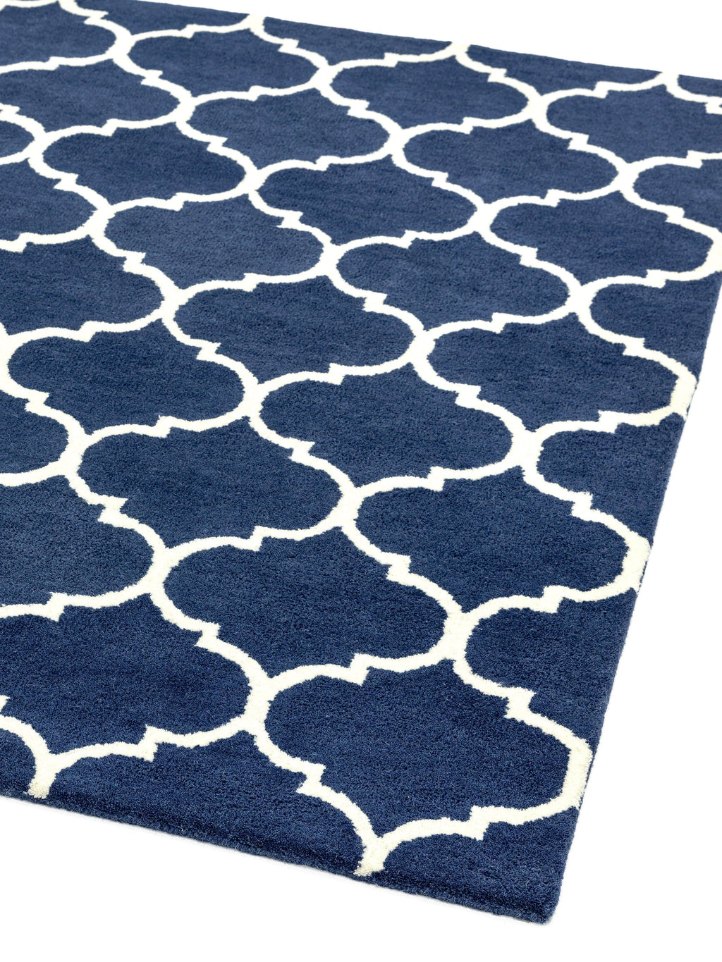Herhits.com -  Rug Albany Ogee Blue Modern Rug