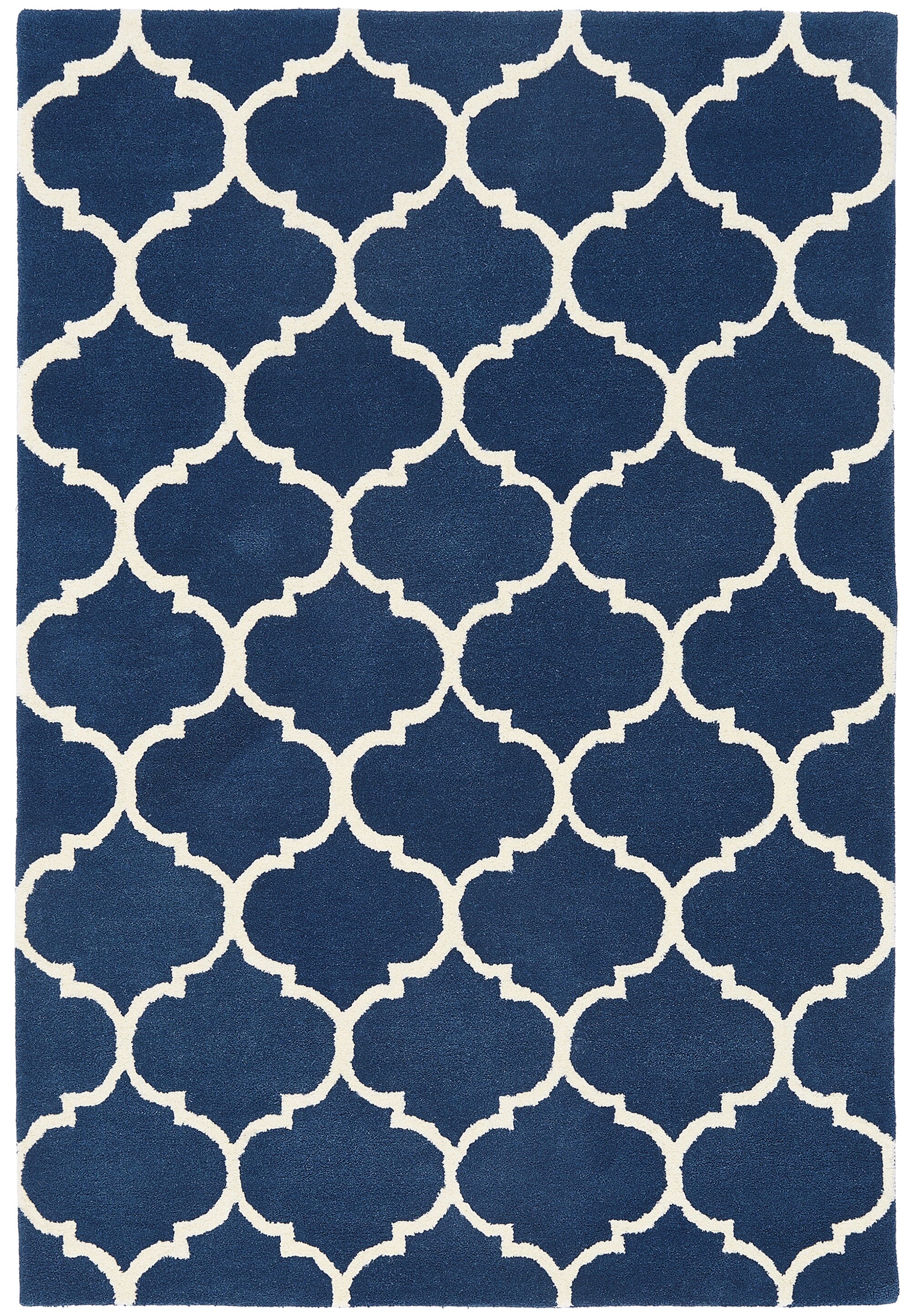 Herhits.com -  Rug Albany Ogee Blue Modern Rug