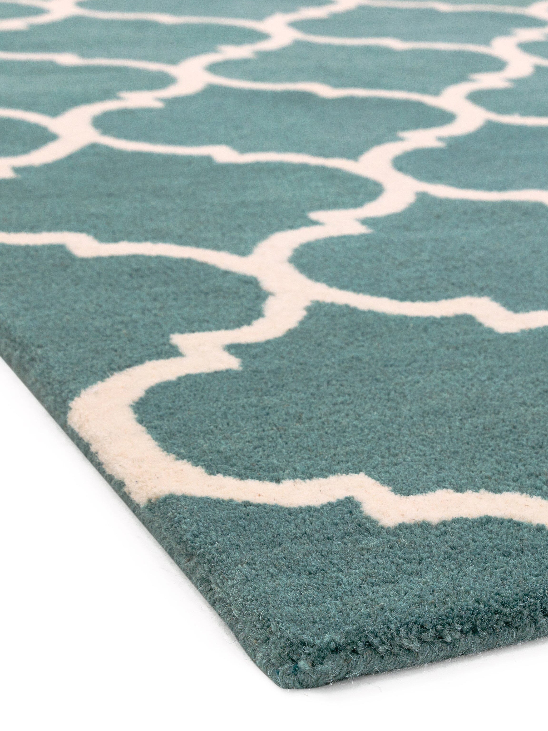 Herhits.com -  Rug Albany Ogee Duck Egg Modern Rug