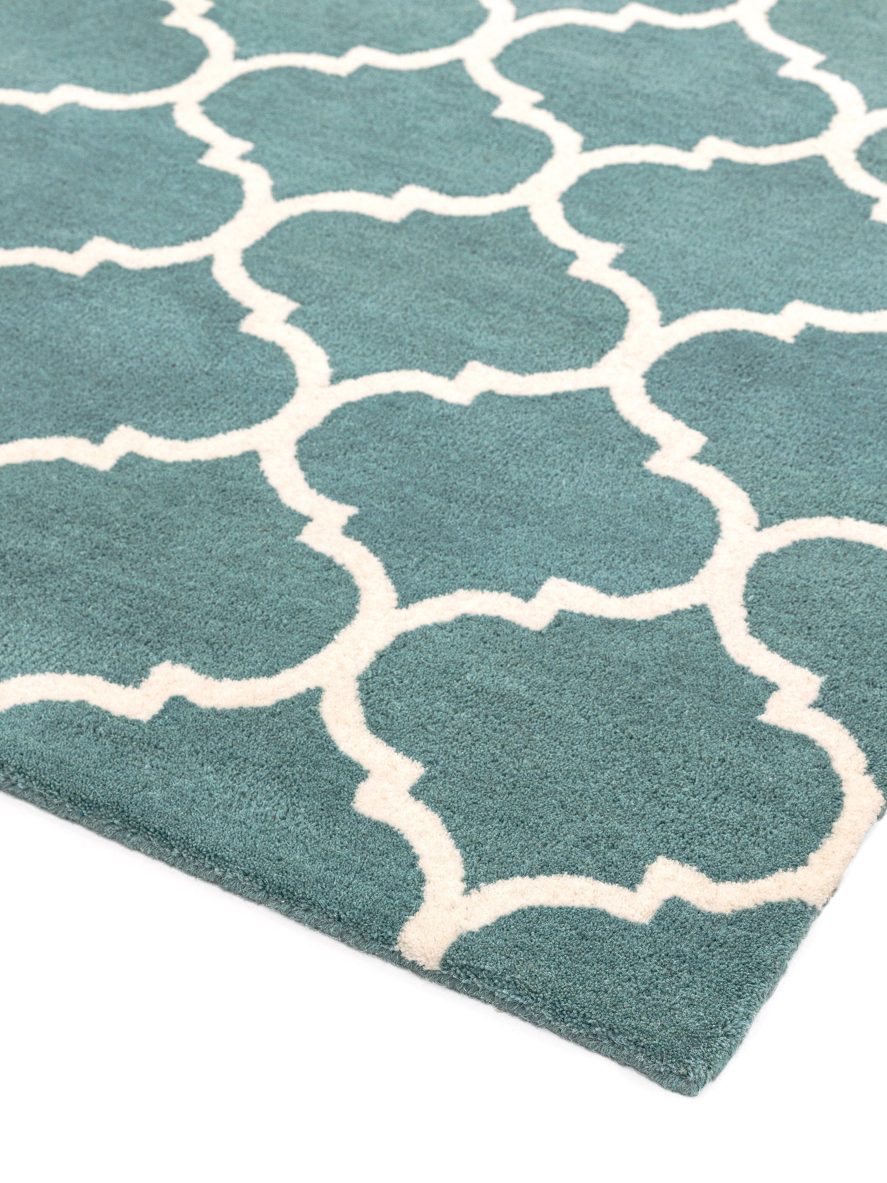 Herhits.com -  Rug Albany Ogee Duck Egg Modern Rug