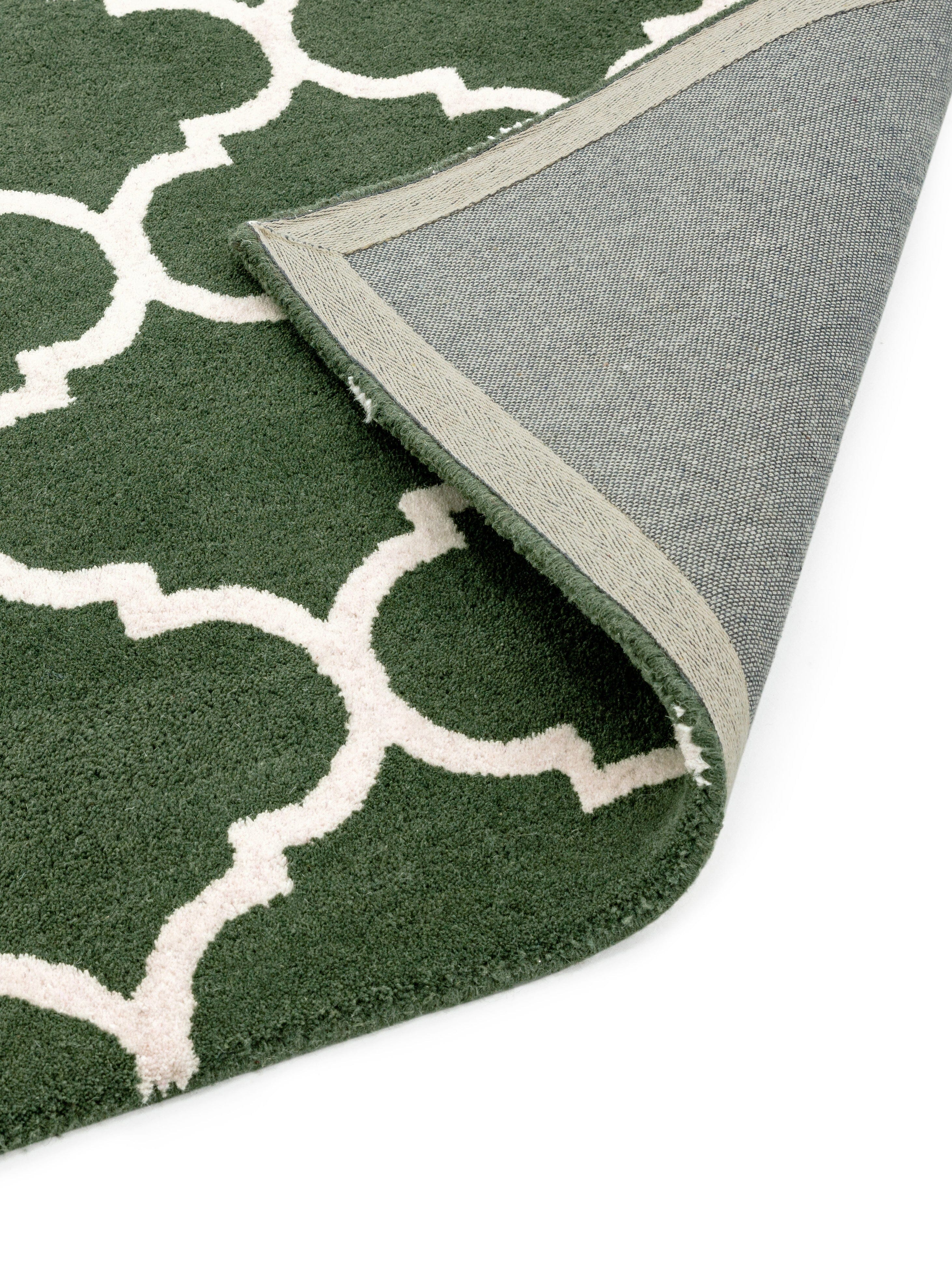 Herhits.com -  Rug Albany Ogee Green Modern Rug