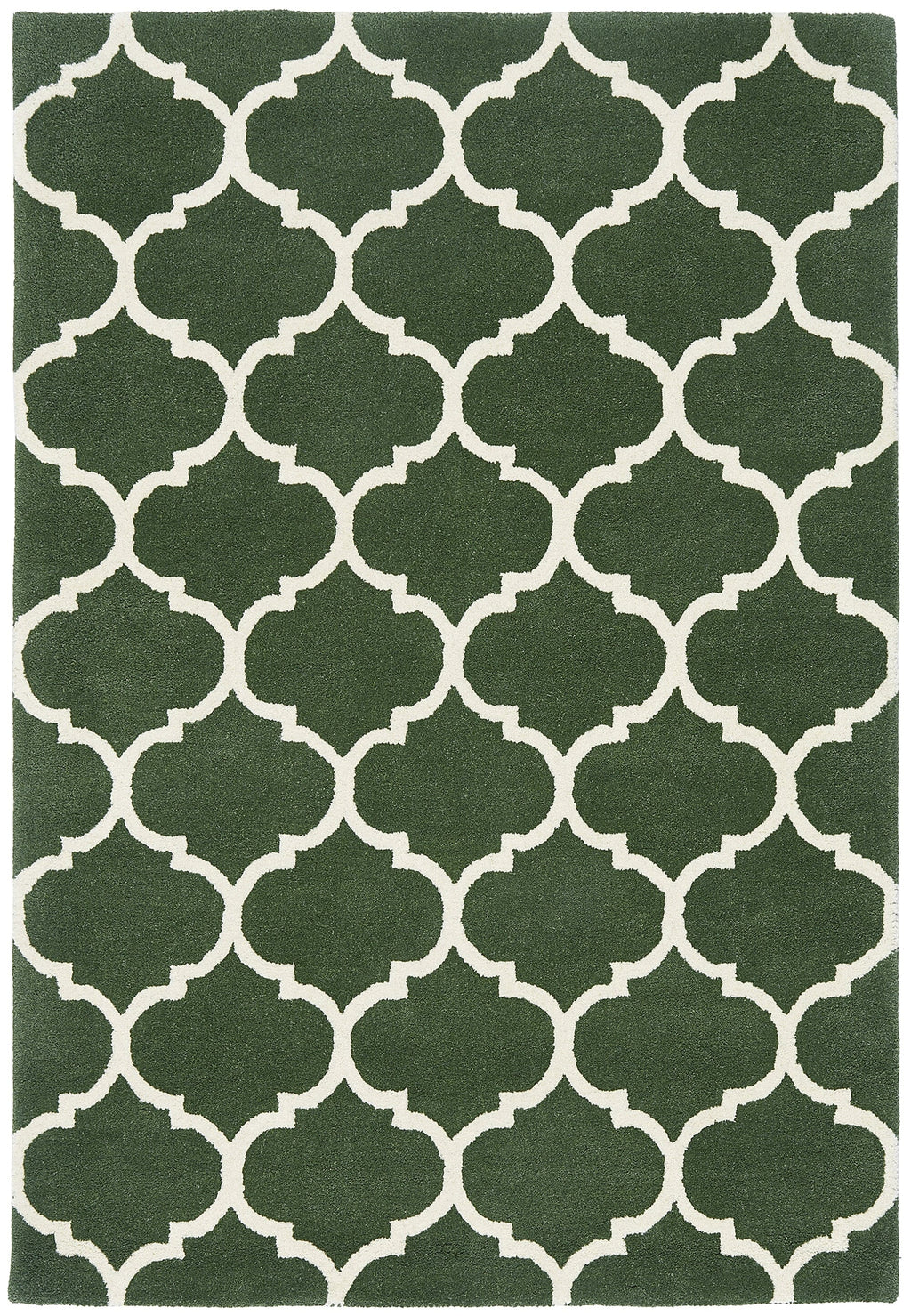 Herhits.com -  Rug Albany Ogee Green Modern Rug