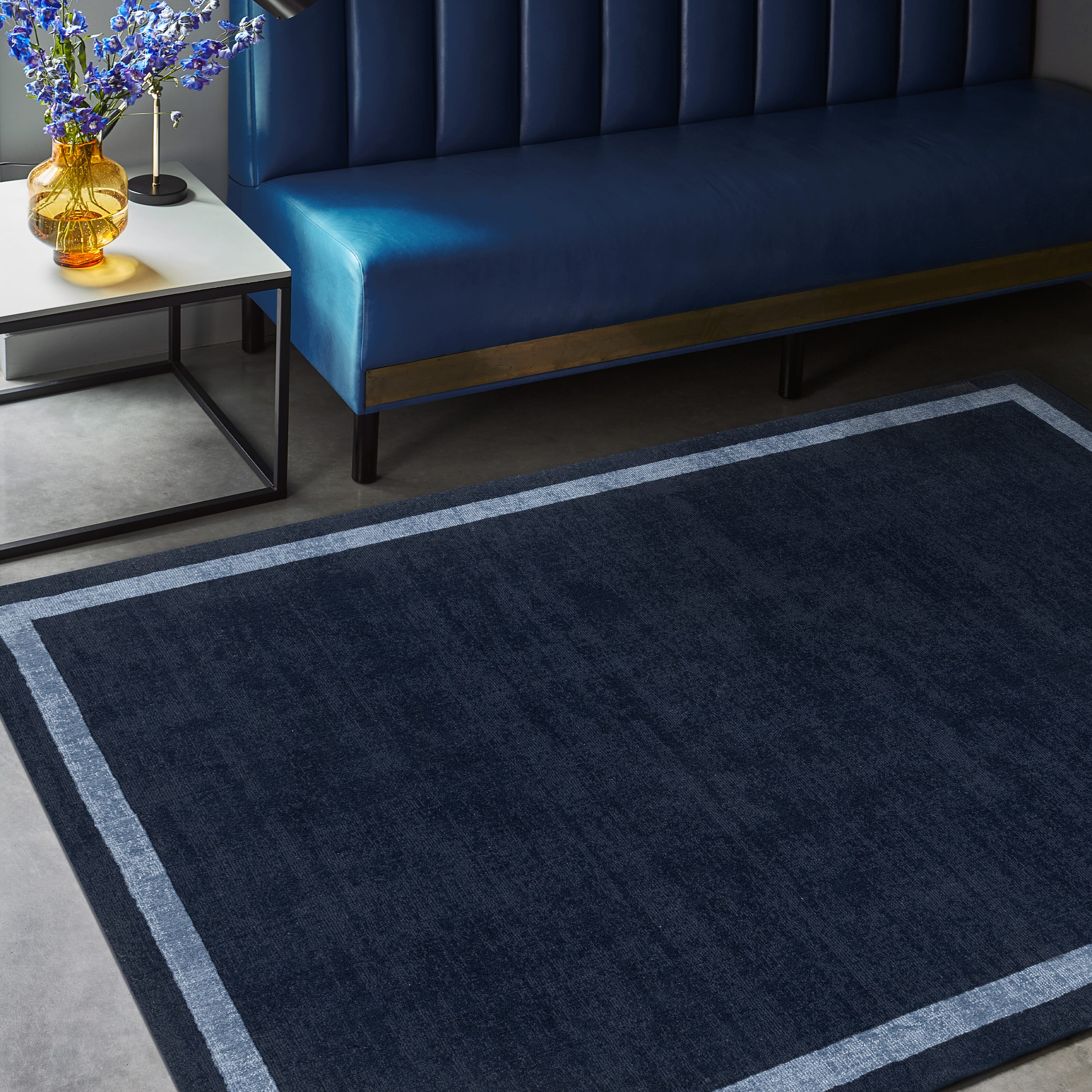 Herhits.com -  Rug Albi Navy Classic Rug