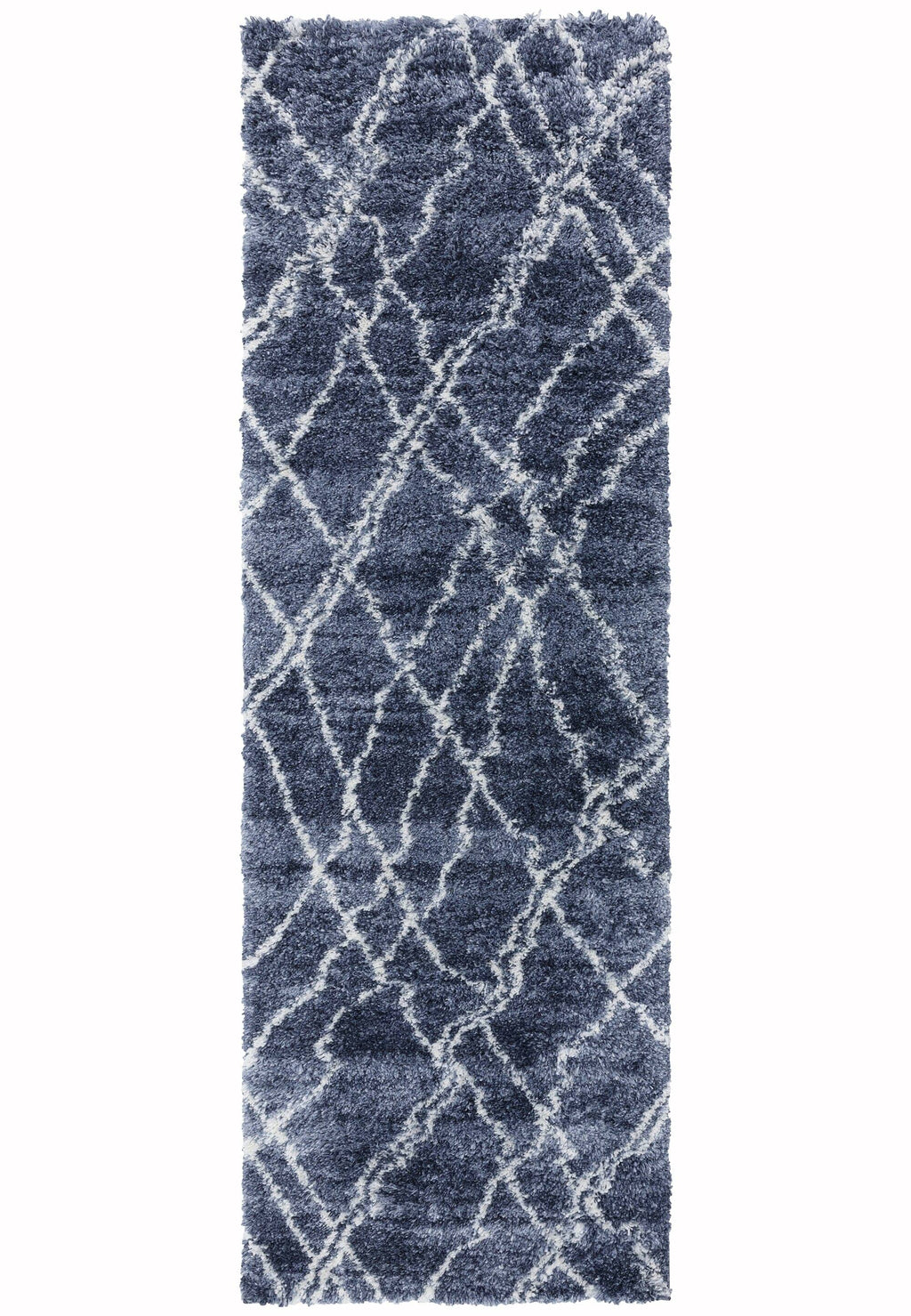 Herhits.com -  Rug Alto AL01 Blue & Cream Boho Rug