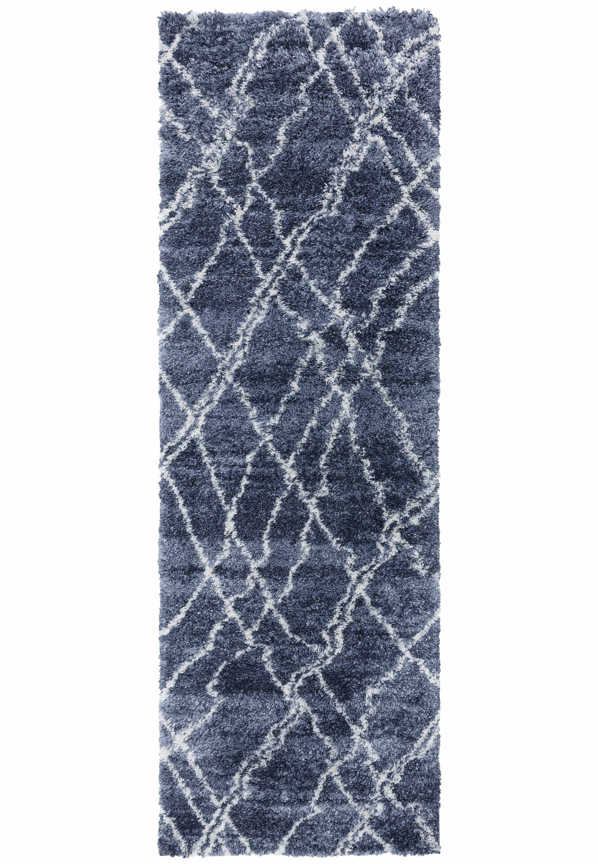 Herhits.com -  Rug Alto AL01 Blue & Cream Boho Rug