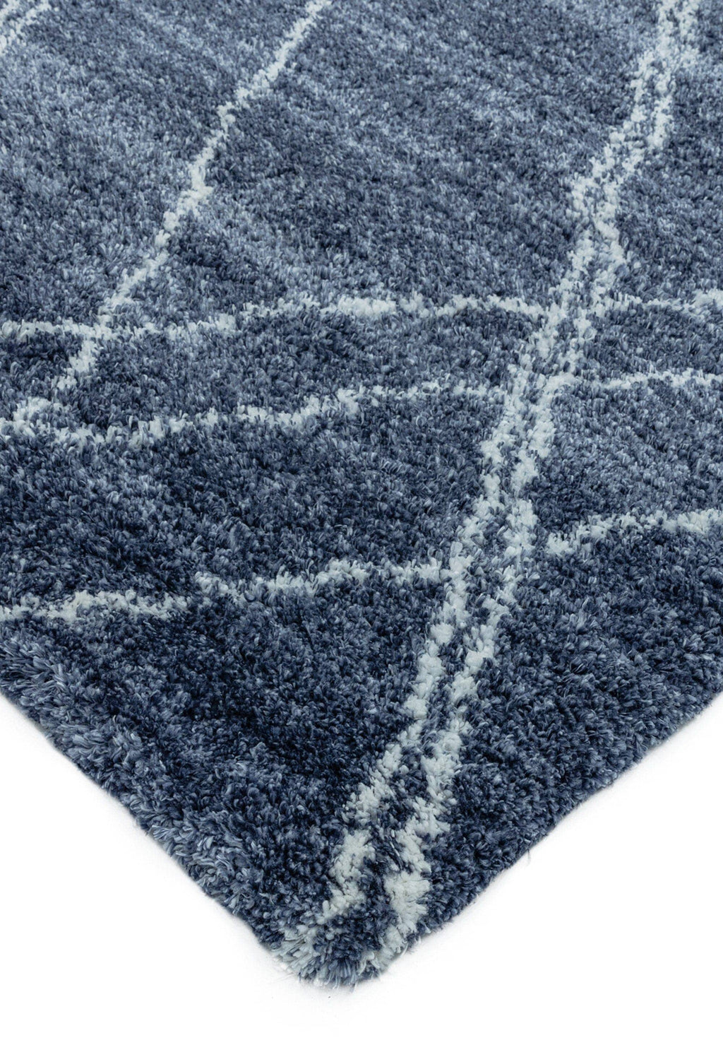 Herhits.com -  Rug Alto AL01 Blue & Cream Boho Rug