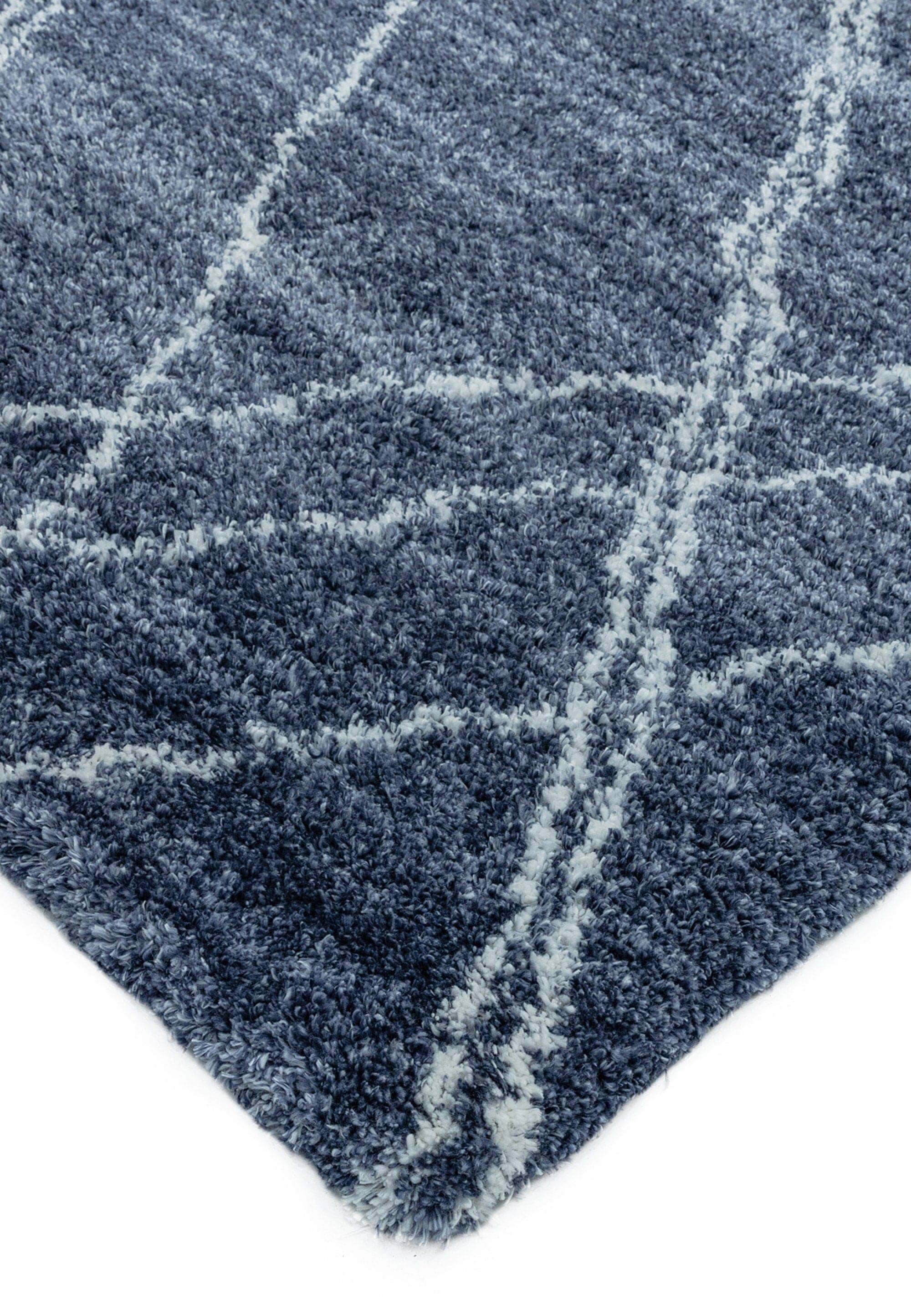 Herhits.com -  Rug Alto AL01 Blue & Cream Boho Rug