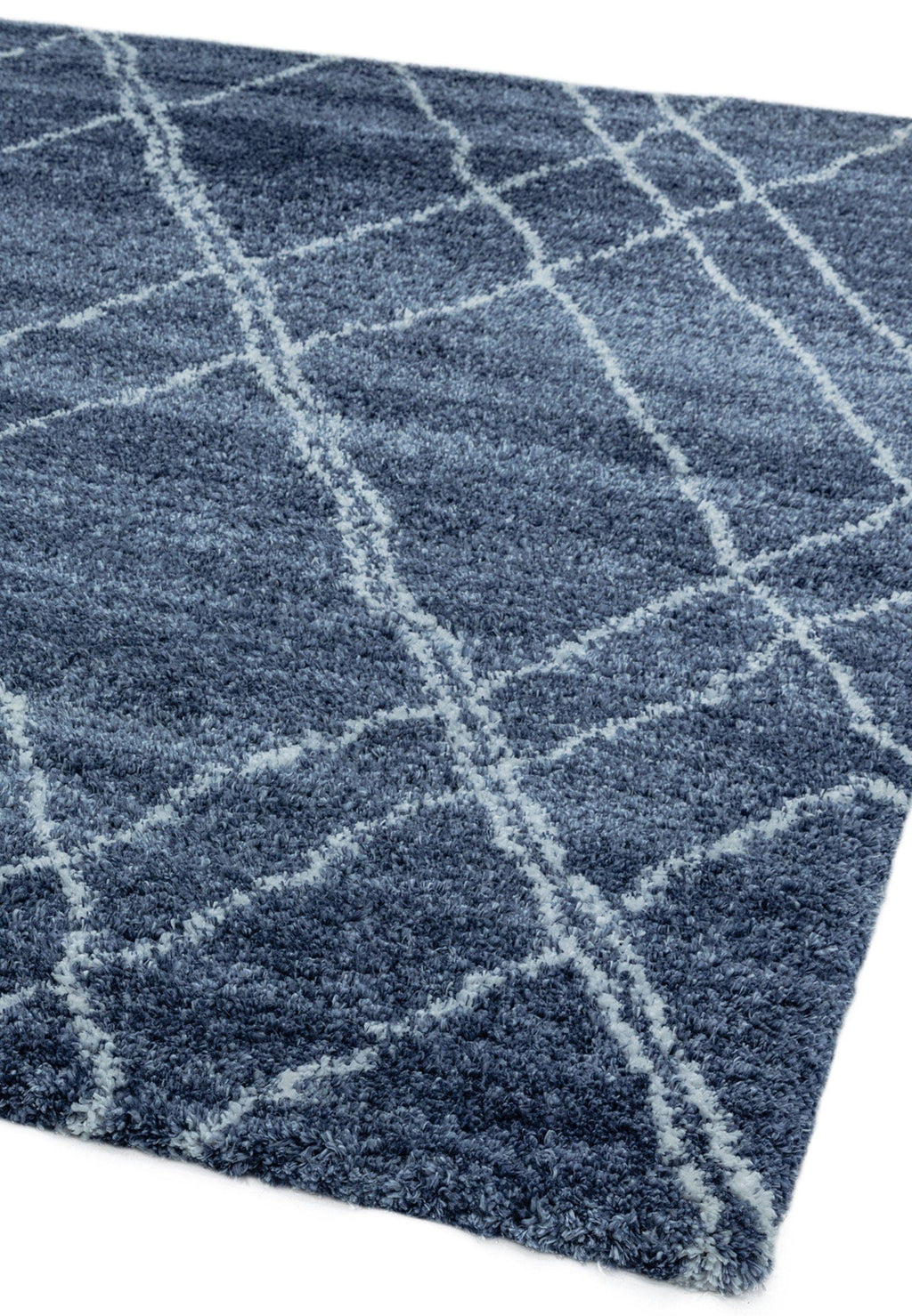 Herhits.com -  Rug Alto AL01 Blue & Cream Boho Rug