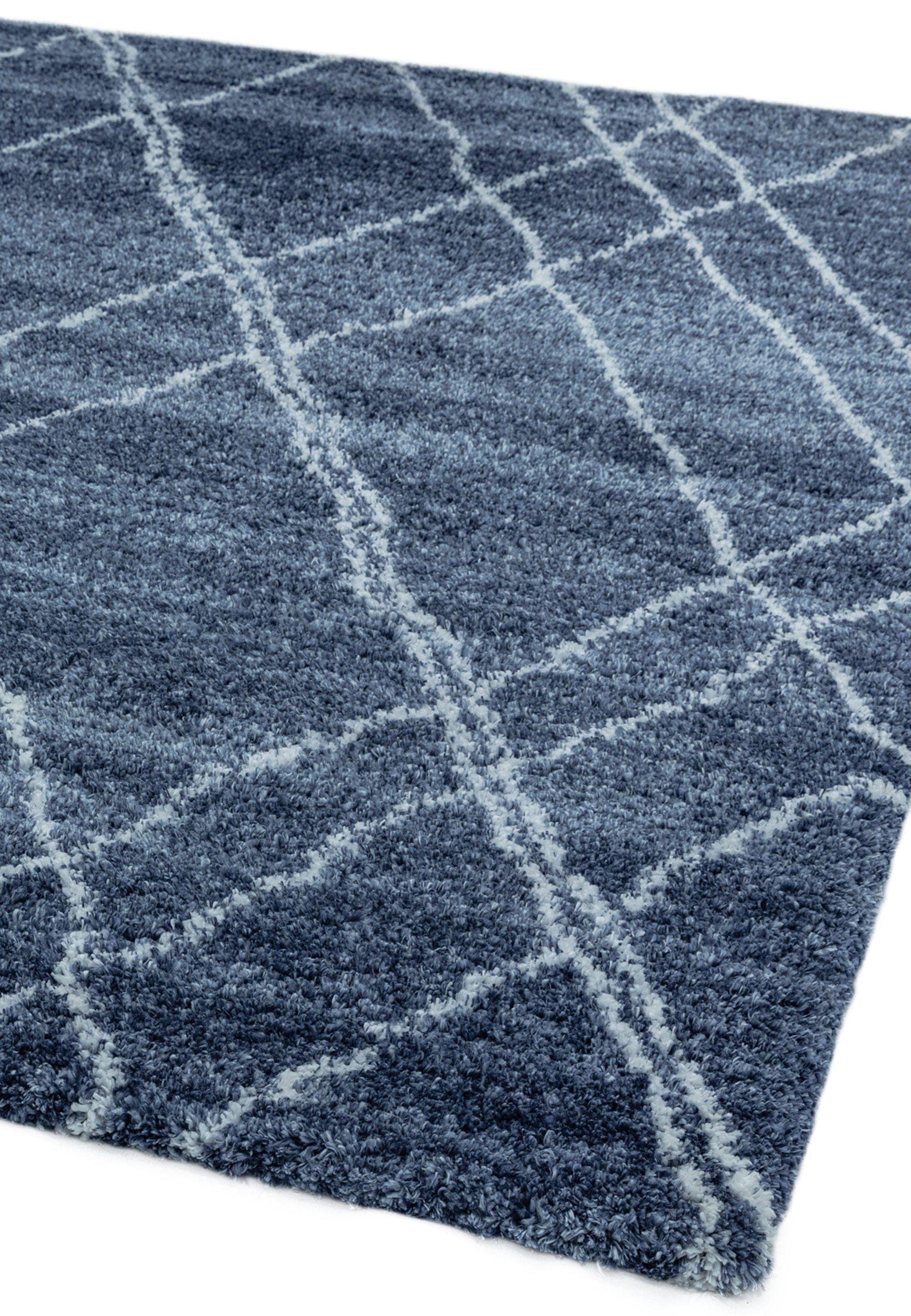 Herhits.com -  Rug Alto AL01 Blue & Cream Boho Rug