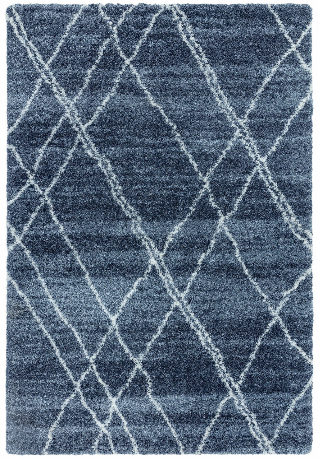 Herhits.com -  Rug Alto AL01 Blue & Cream Boho Rug