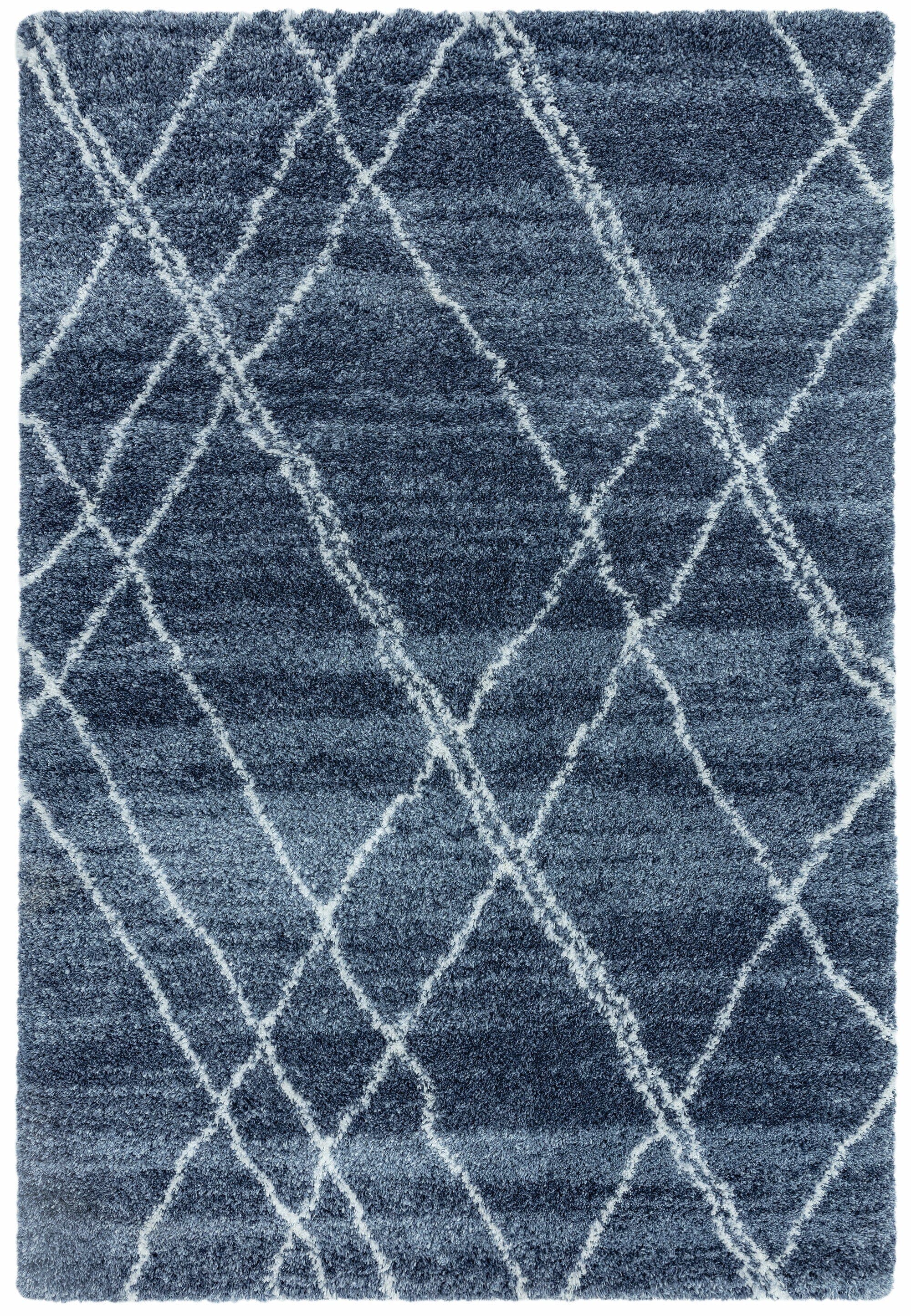 Herhits.com -  Rug Alto AL01 Blue & Cream Boho Rug