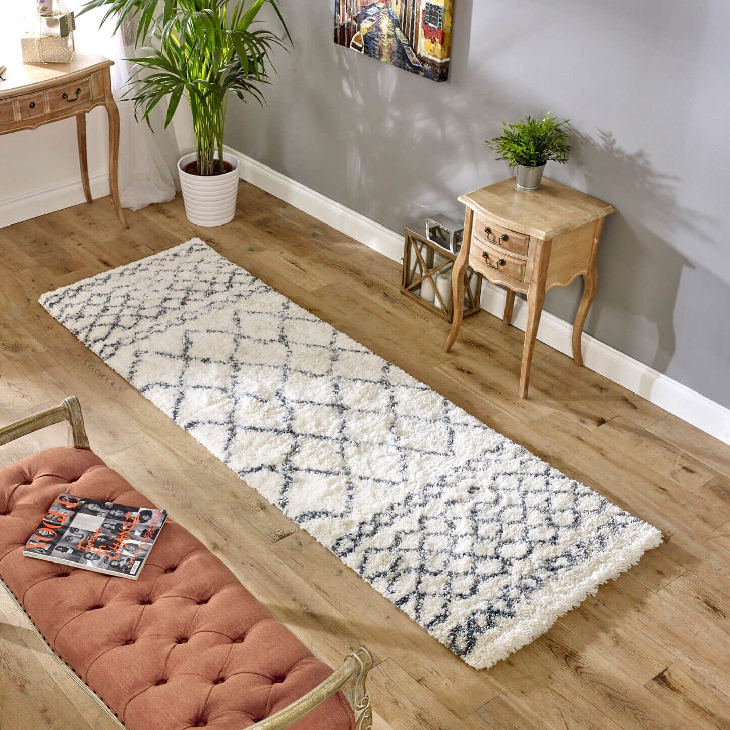 Herhits.com -  Rug Alto AL02 Cream & Grey Boho Rug