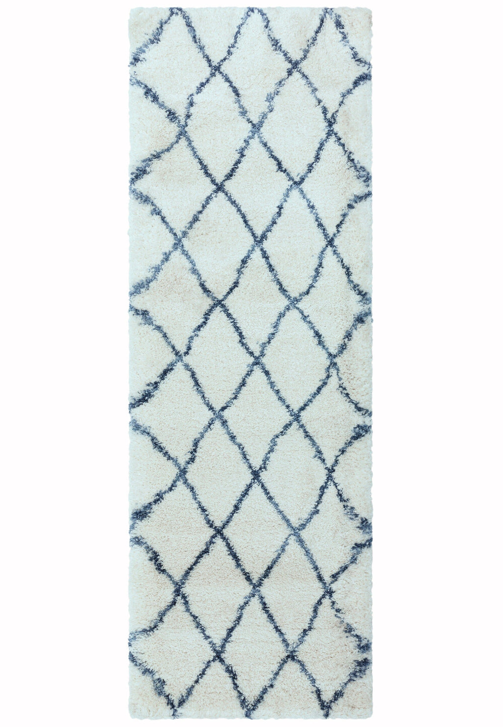 Herhits.com -  Rug Alto AL03 Cream & Blue Boho Rug