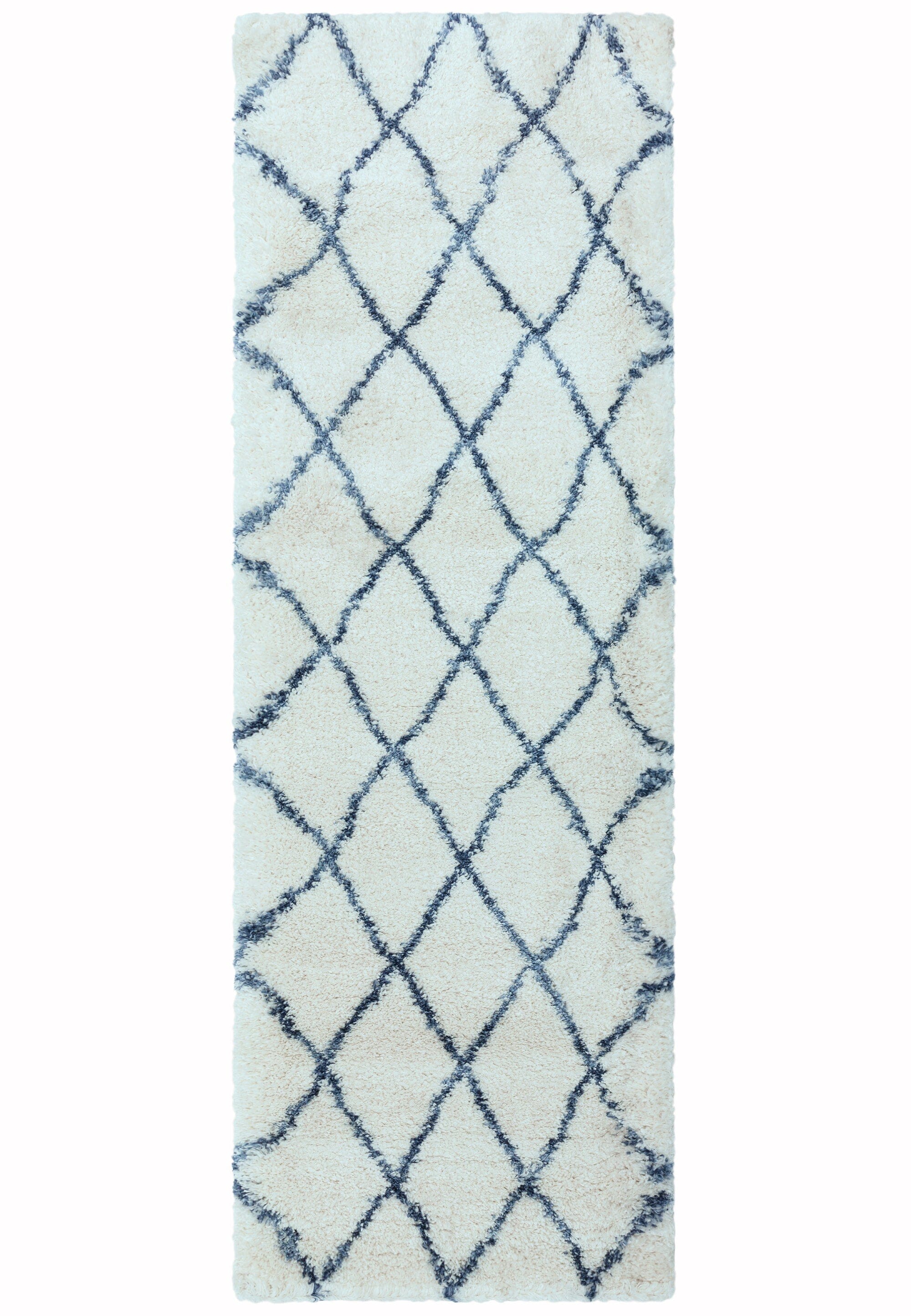Herhits.com -  Rug Alto AL03 Cream & Blue Boho Rug