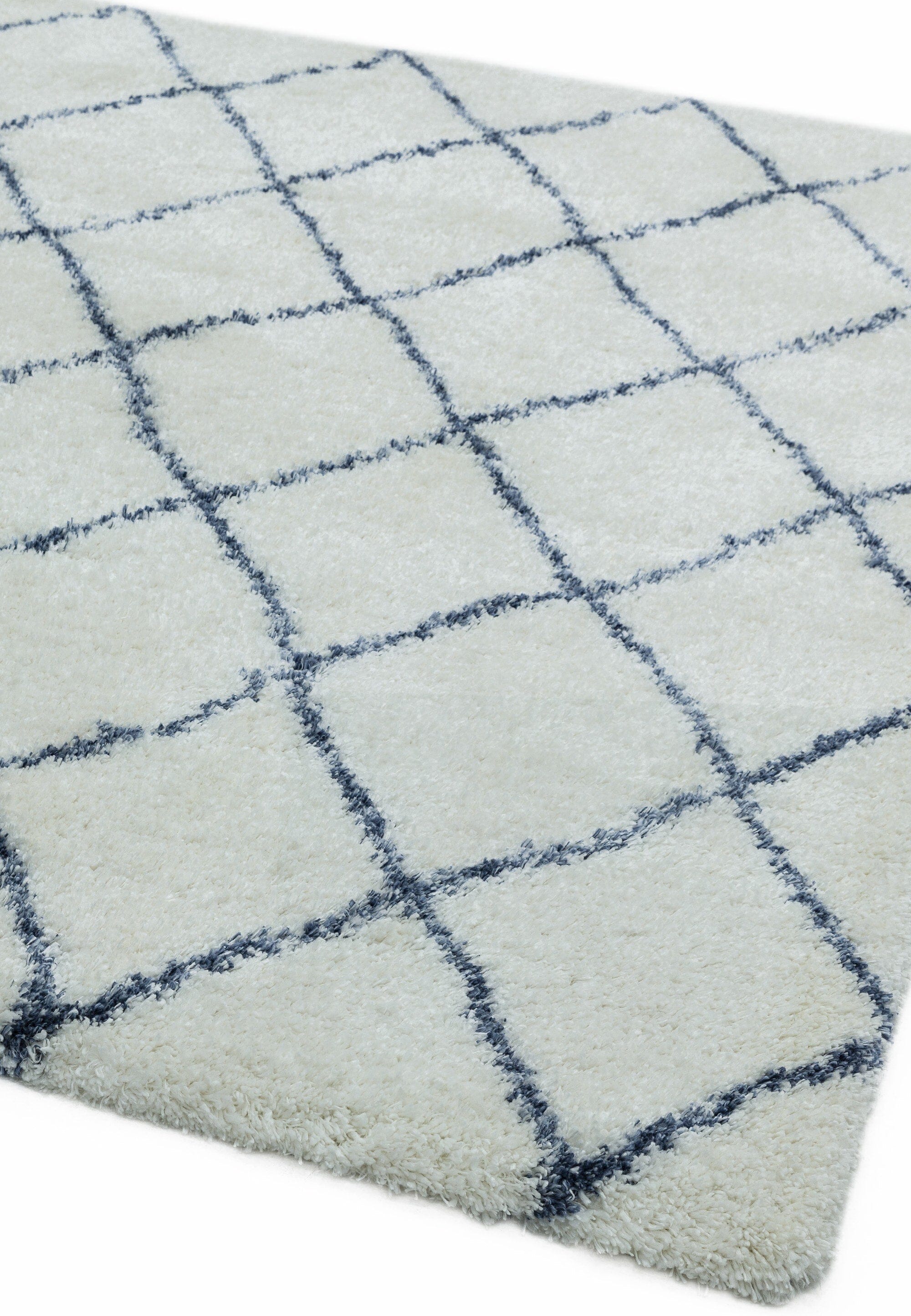 Herhits.com -  Rug Alto AL03 Cream & Blue Boho Rug