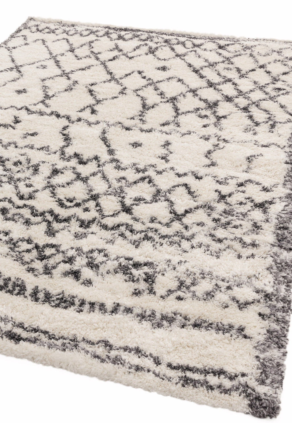 Herhits.com -  Rug Alto AL04 Cream & Grey Boho Rug