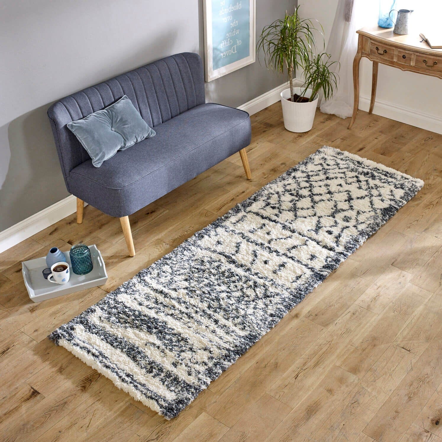 Herhits.com -  Rug Alto AL04 Cream & Grey Boho Rug